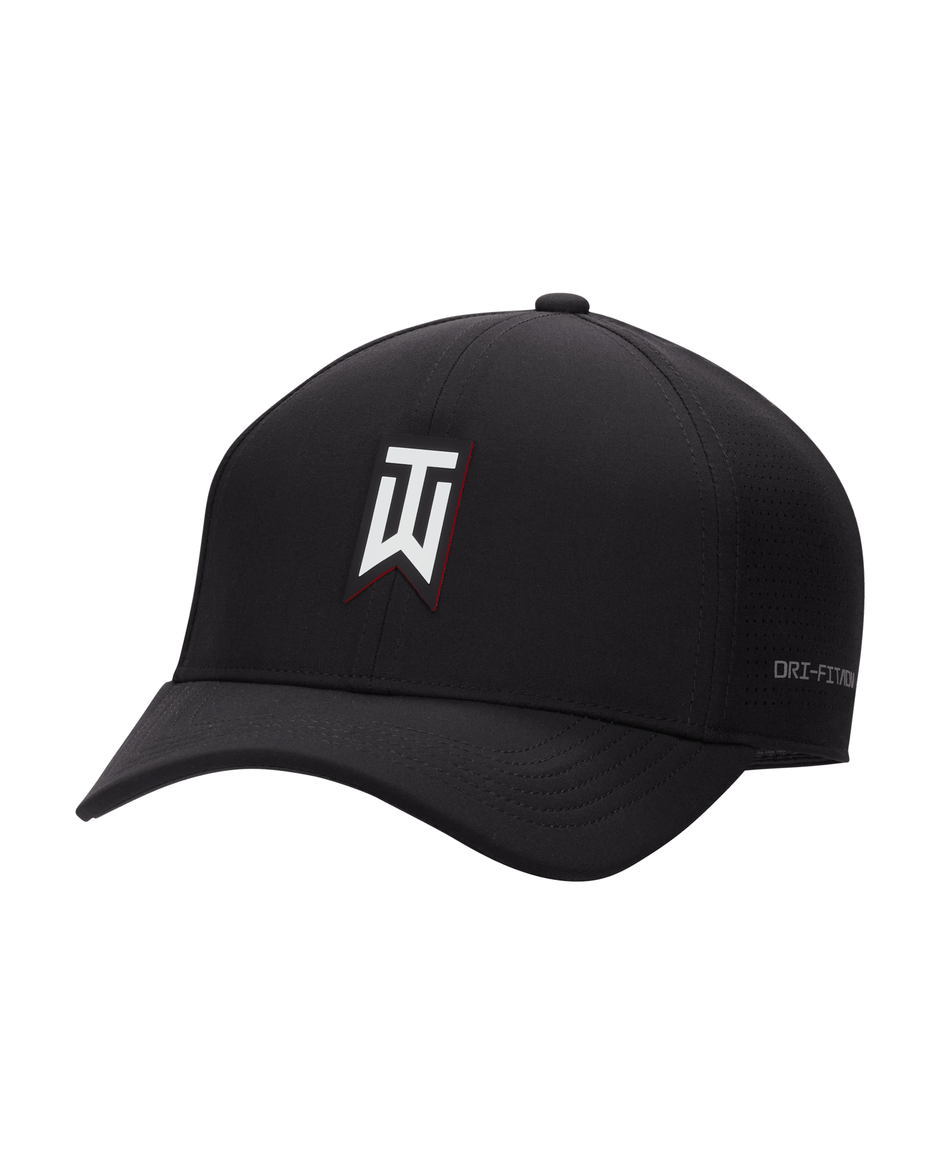 Tiger Woods Structured Nike Dri-FIT ADV Club Cap - Black/White