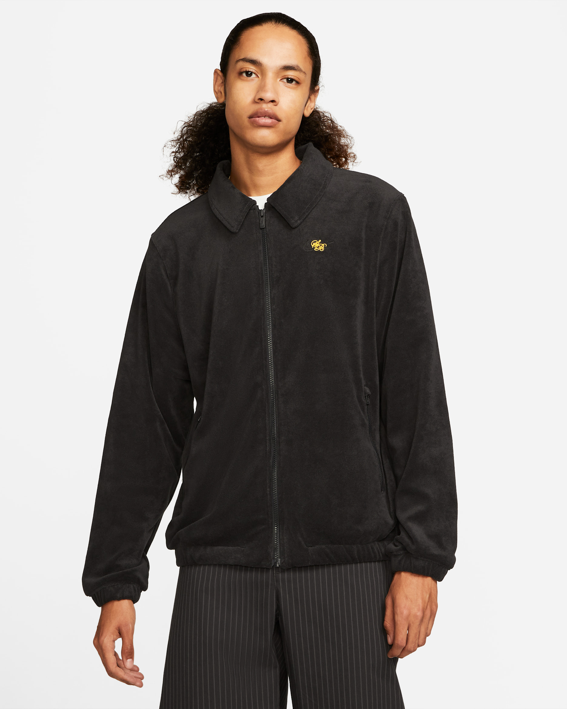 Nike SB Skate Jacket - Black/Black/University Gold