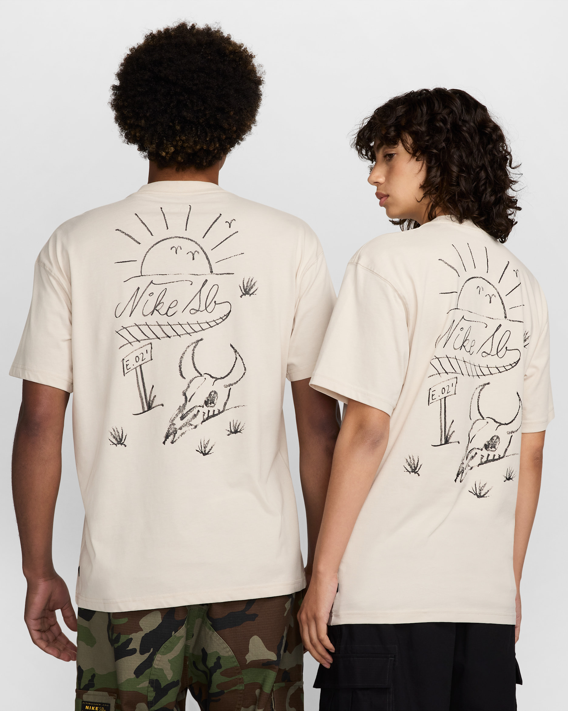 T-shirt da skate Nike SB Max90 - Light Orewood Brown