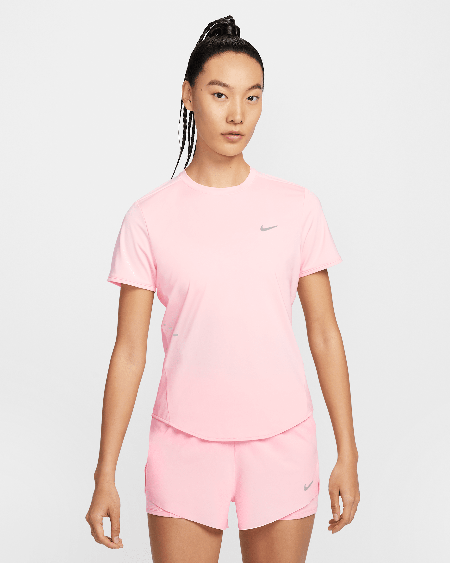 Nike Swift 女款 Dri-FIT 短袖跑步上衣 - Atmosphere