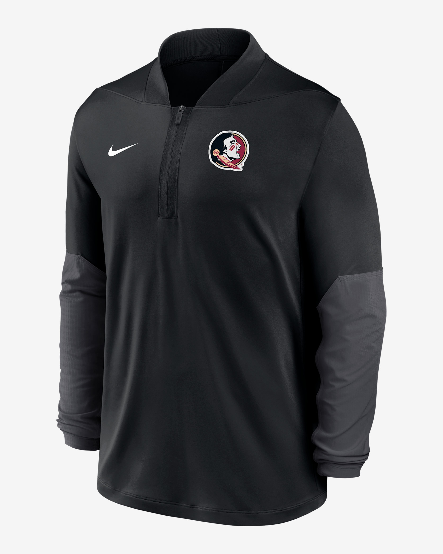 Florida State Men's Nike Dri-FIT College 1/2-Zip Top - Black
