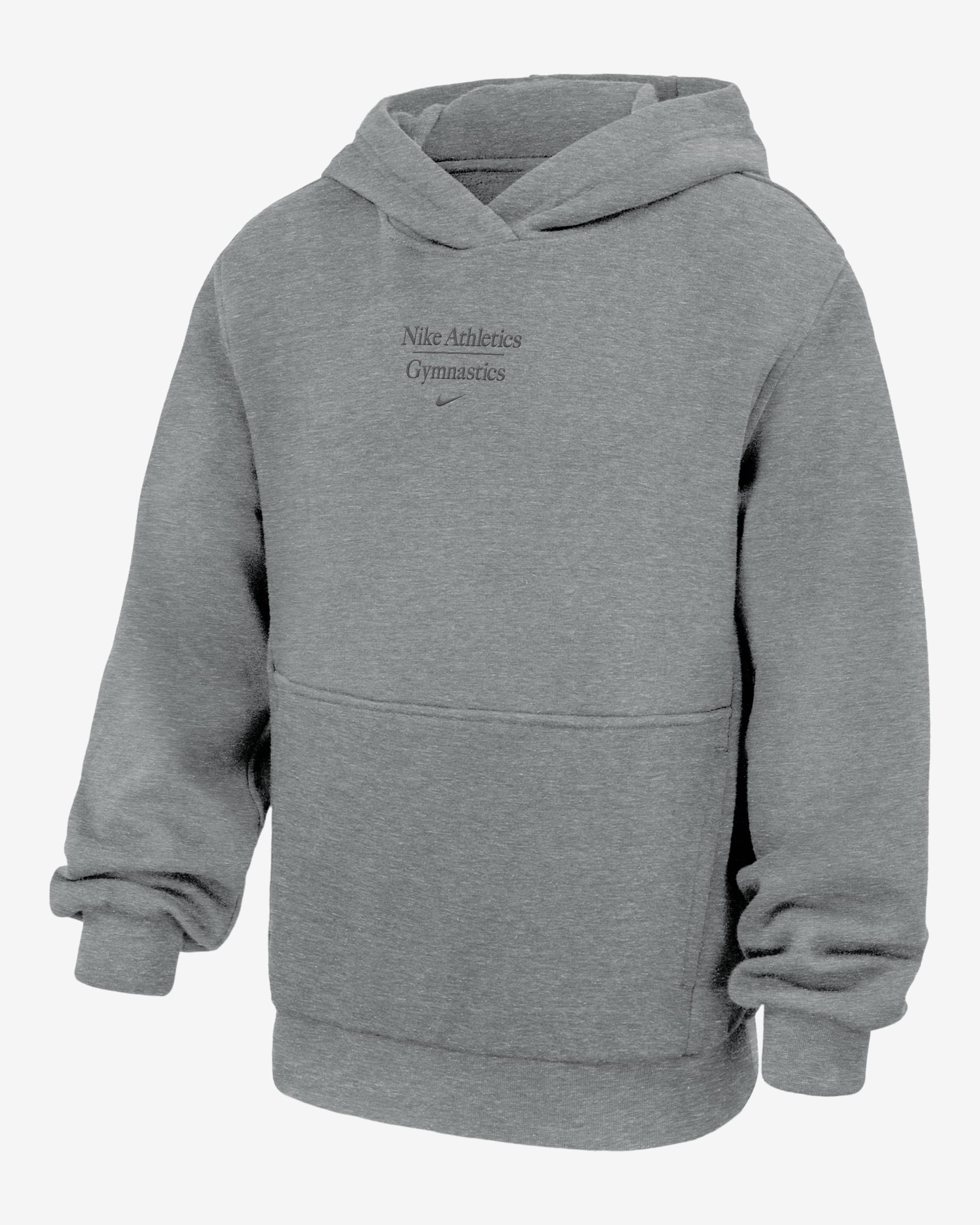 Nike Club Fleece Big Kids' Gymnastics Pullover Hoodie - Dark Grey Heather