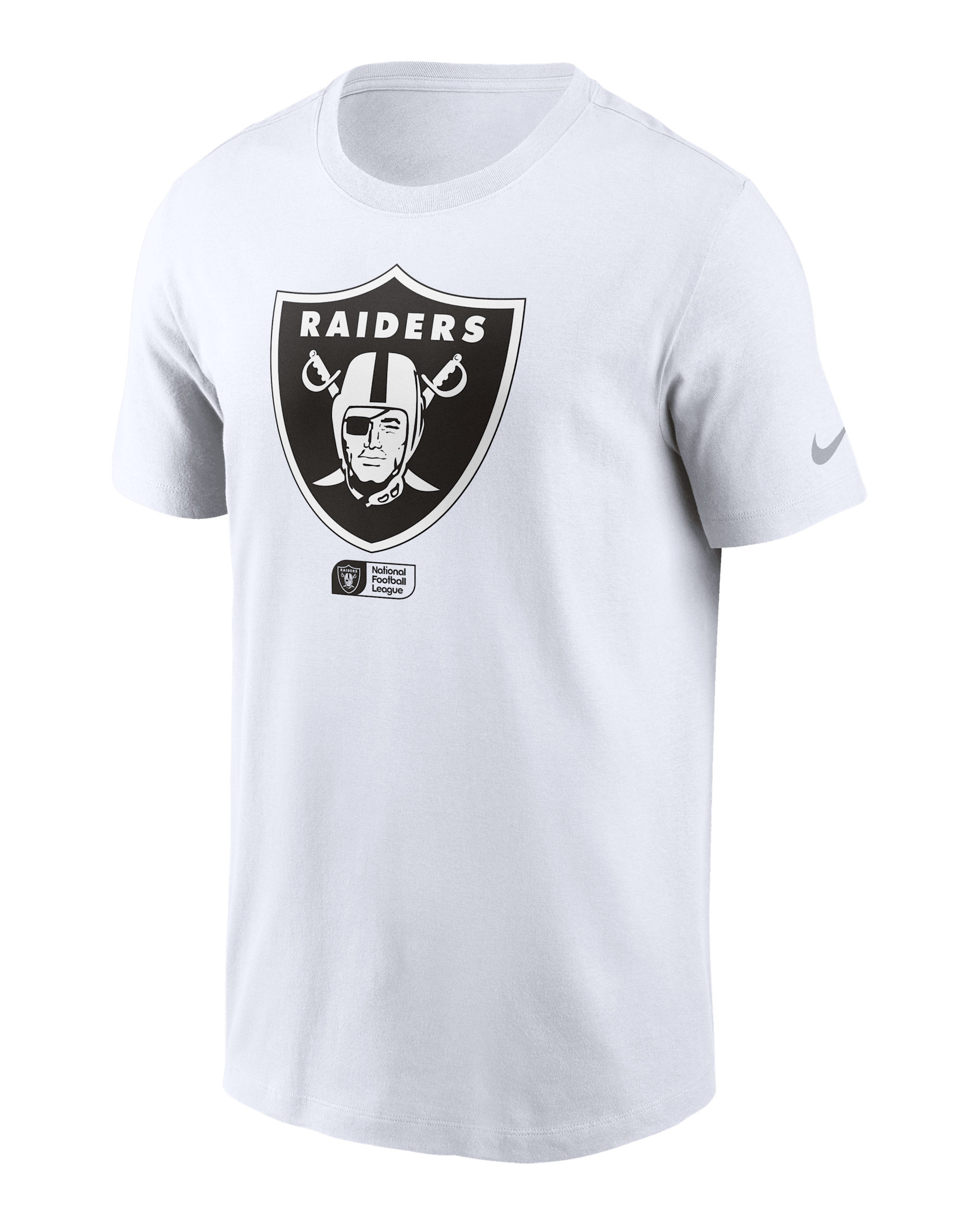 Playera Nike de la NFL para hombre Las Vegas Raiders Faded Essential - Blanco