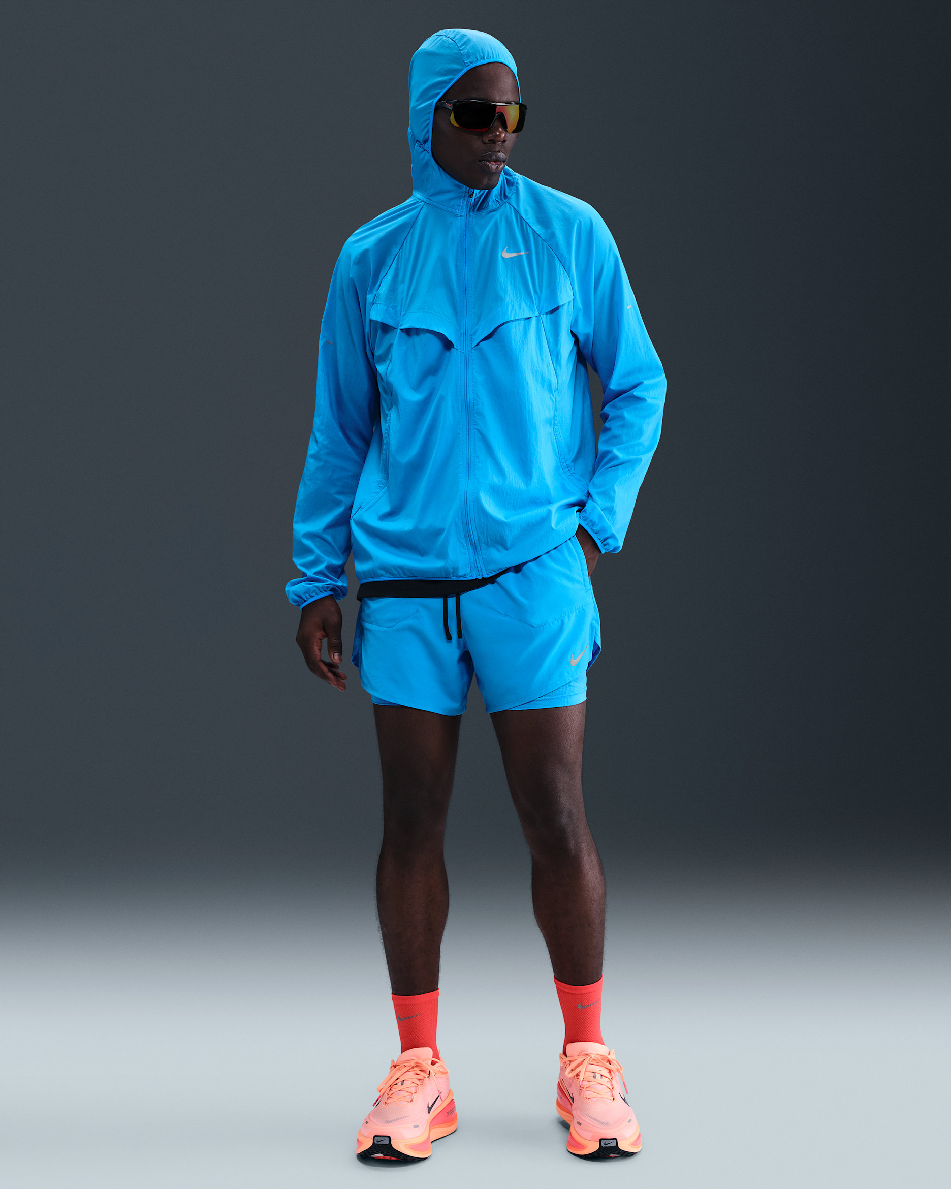 Nike Stride Men's Dri-FIT 5" 2-in-1 Running Shorts - Blue Hero/Blue Hero/Black