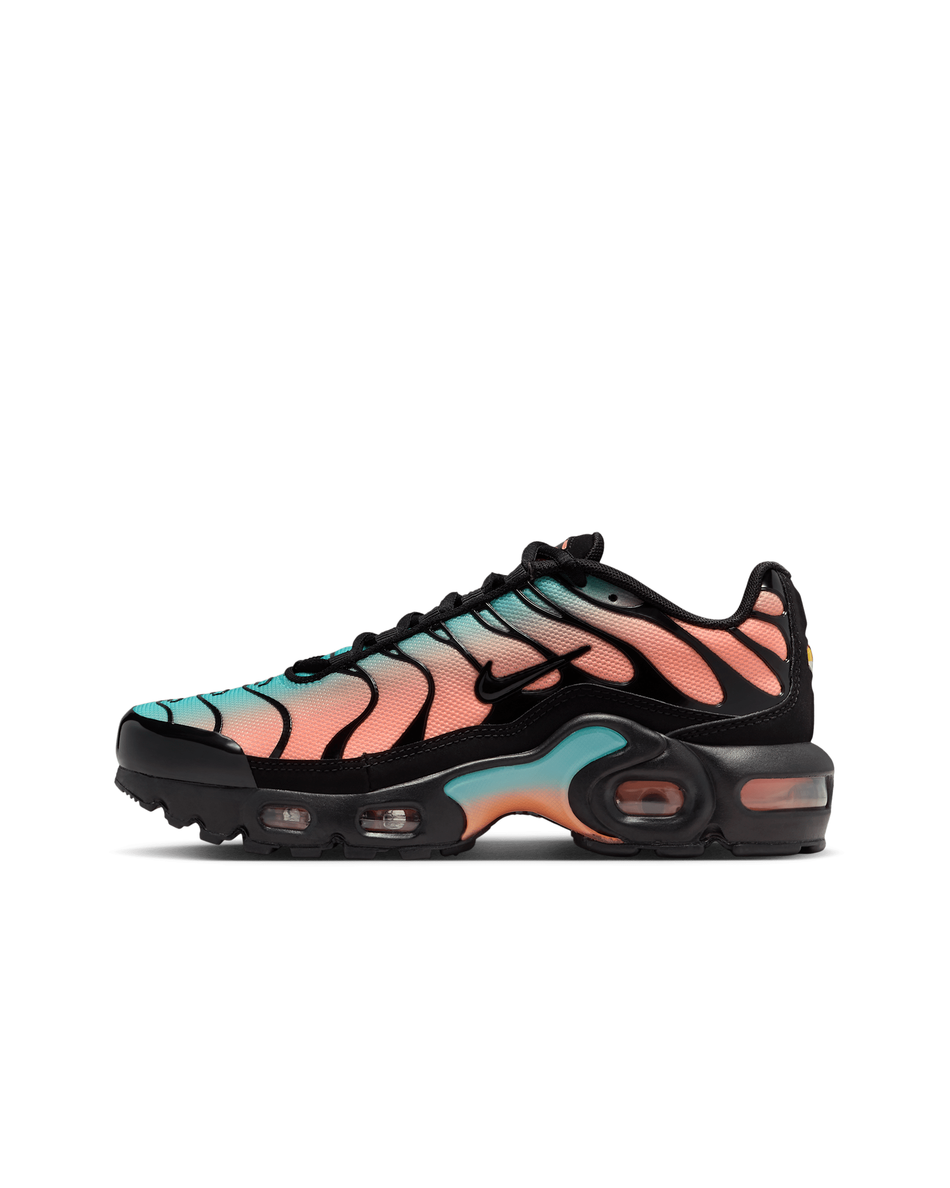 Scarpa Nike Air Max Plus - Ragazzo/a - Nero/Aurora Green/Orange Pulse/Nero