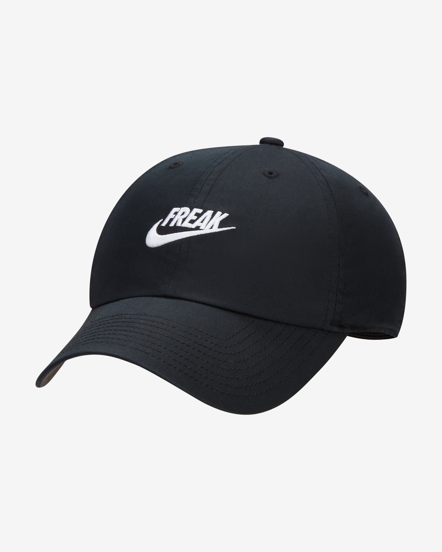 Giannis Antetokounmpo Nike Dri-FIT Club Unstructured 'Freak' Cap - Black/White