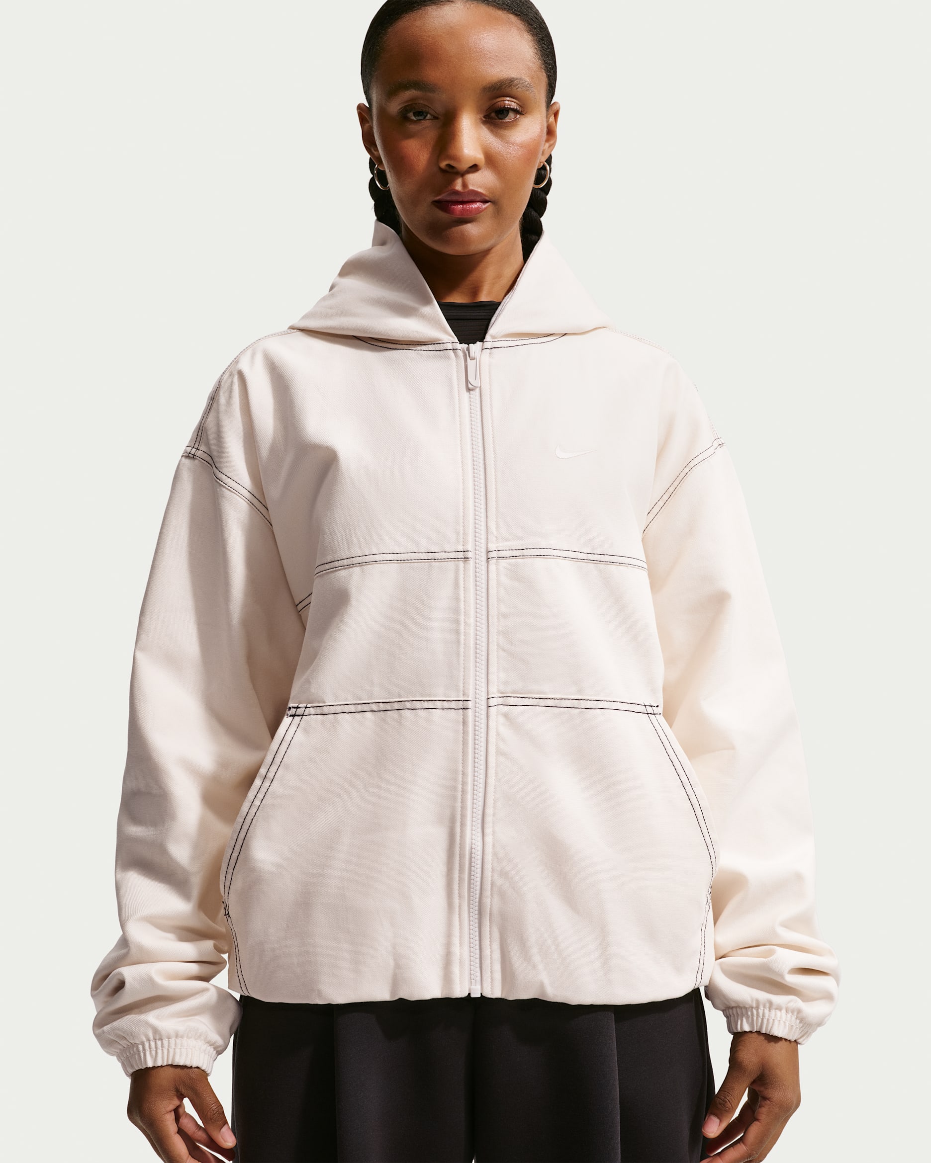 Nike Sportswear Women's Oversized Workwear Jacket - Chalk/Chalk