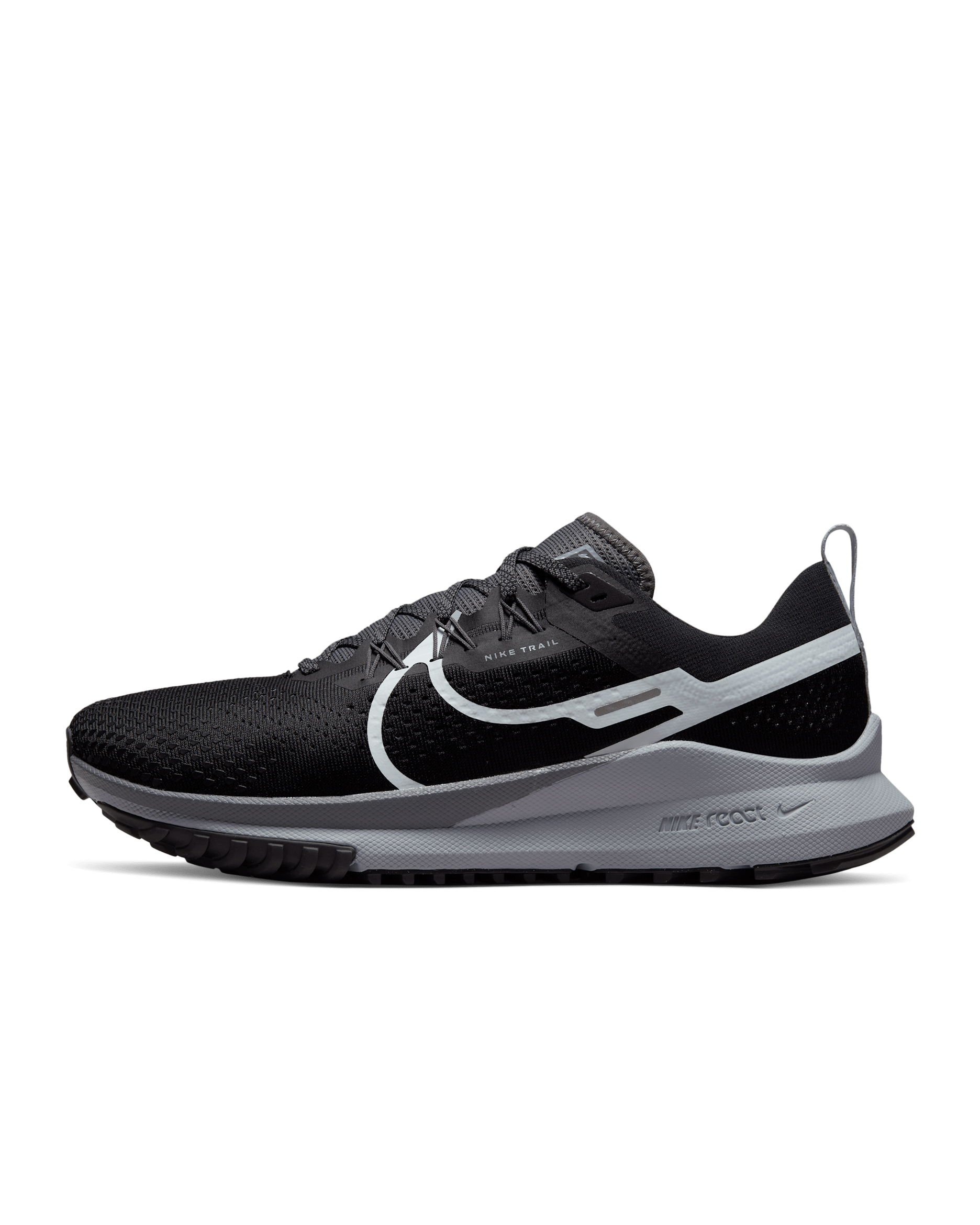Nike Pegasus Trail 4 Men's Trail-Running Shoes - Black/Dark Grey/Wolf Grey/Aura
