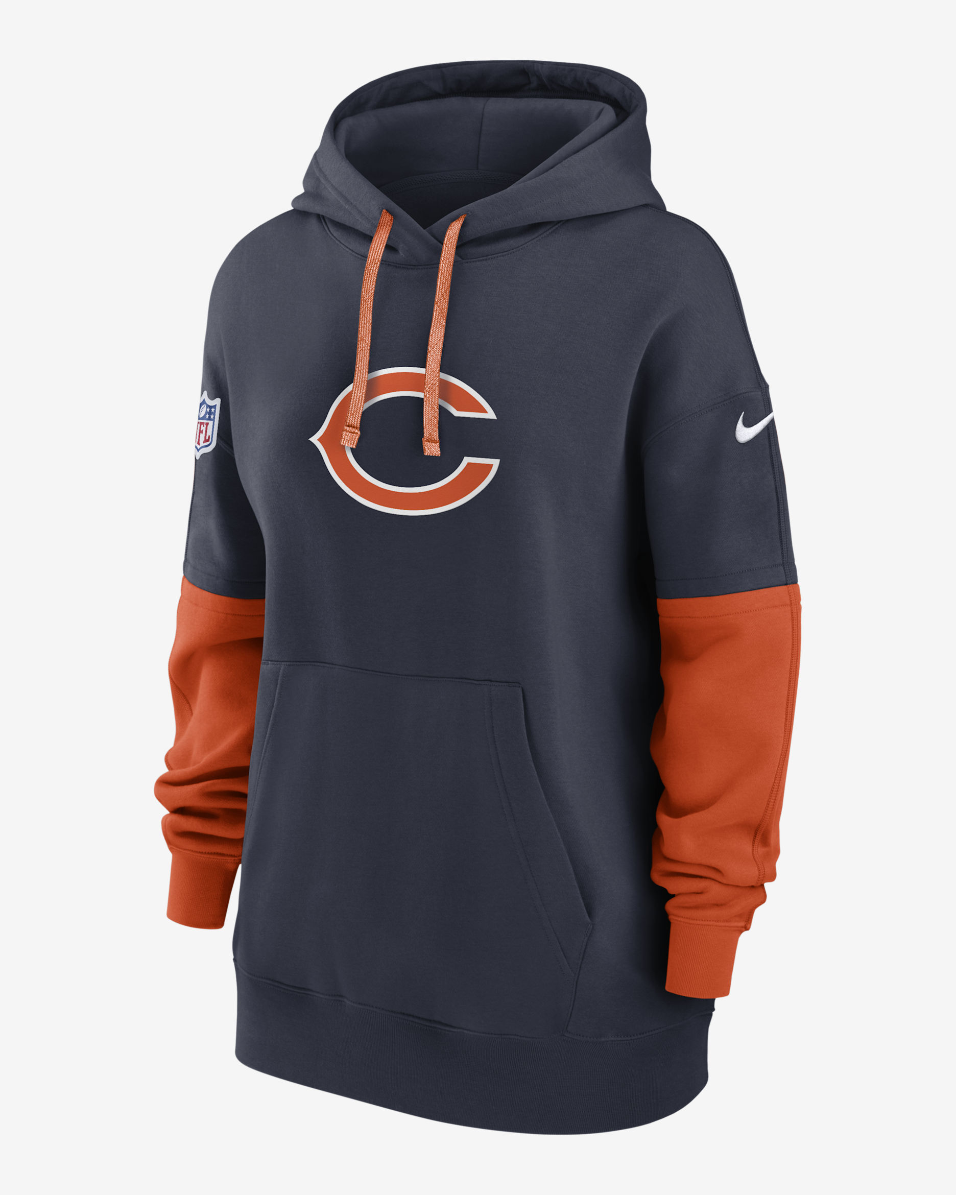 Chicago Bears Sideline Essential Women's Nike NFL Pullover Hoodie - Navy
