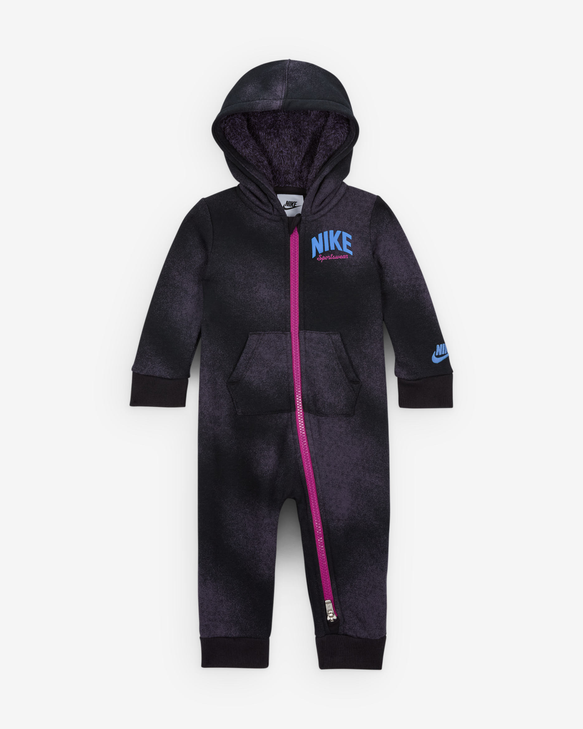 Nike Sportswear Powder Play Baby (0-9M) Lightweight Fleece Coverall - Black