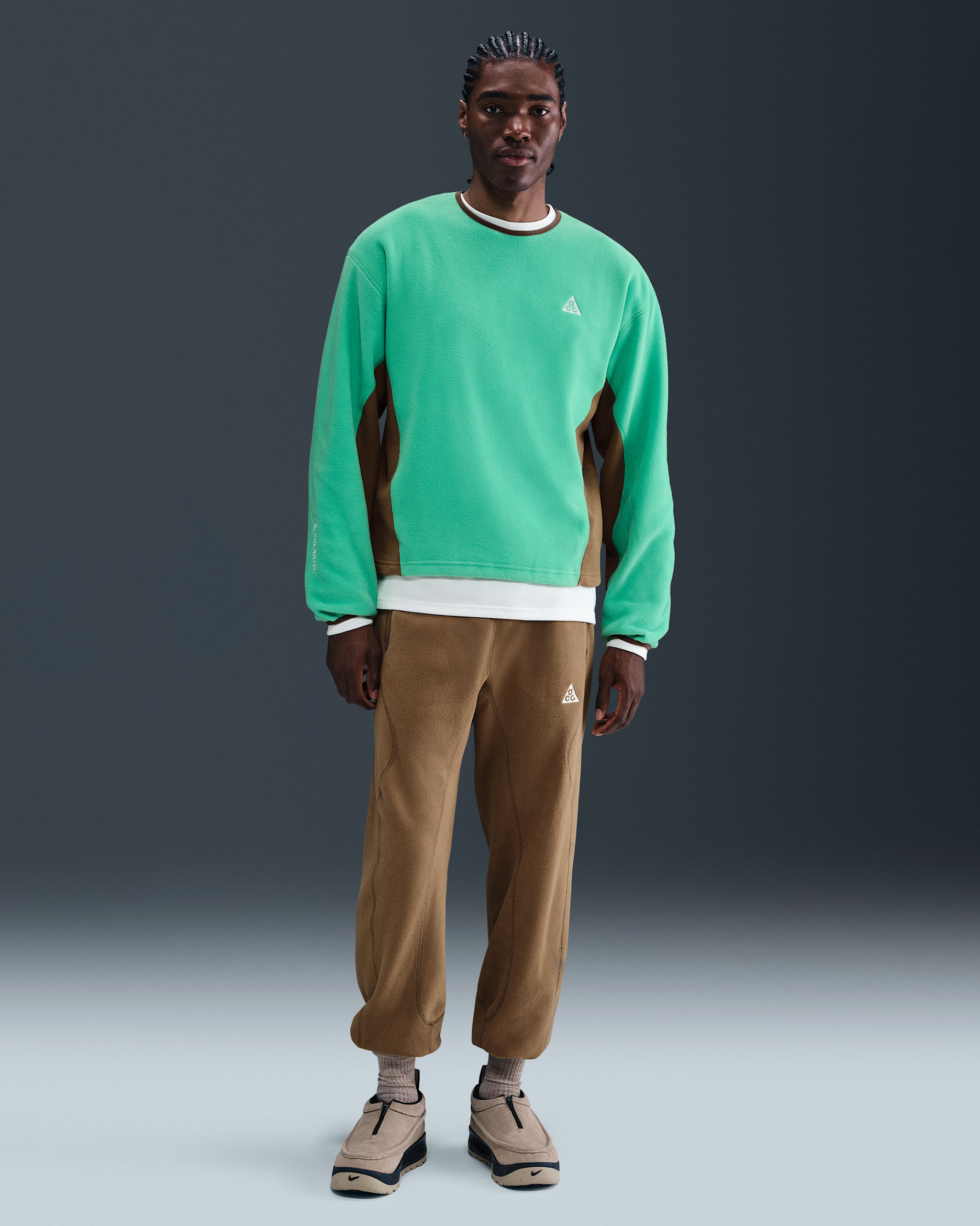 Nike ACG 'Wolf Tree' Men's Trousers - Mosswood Brown/Baroque Brown/Light Khaki/Summit White