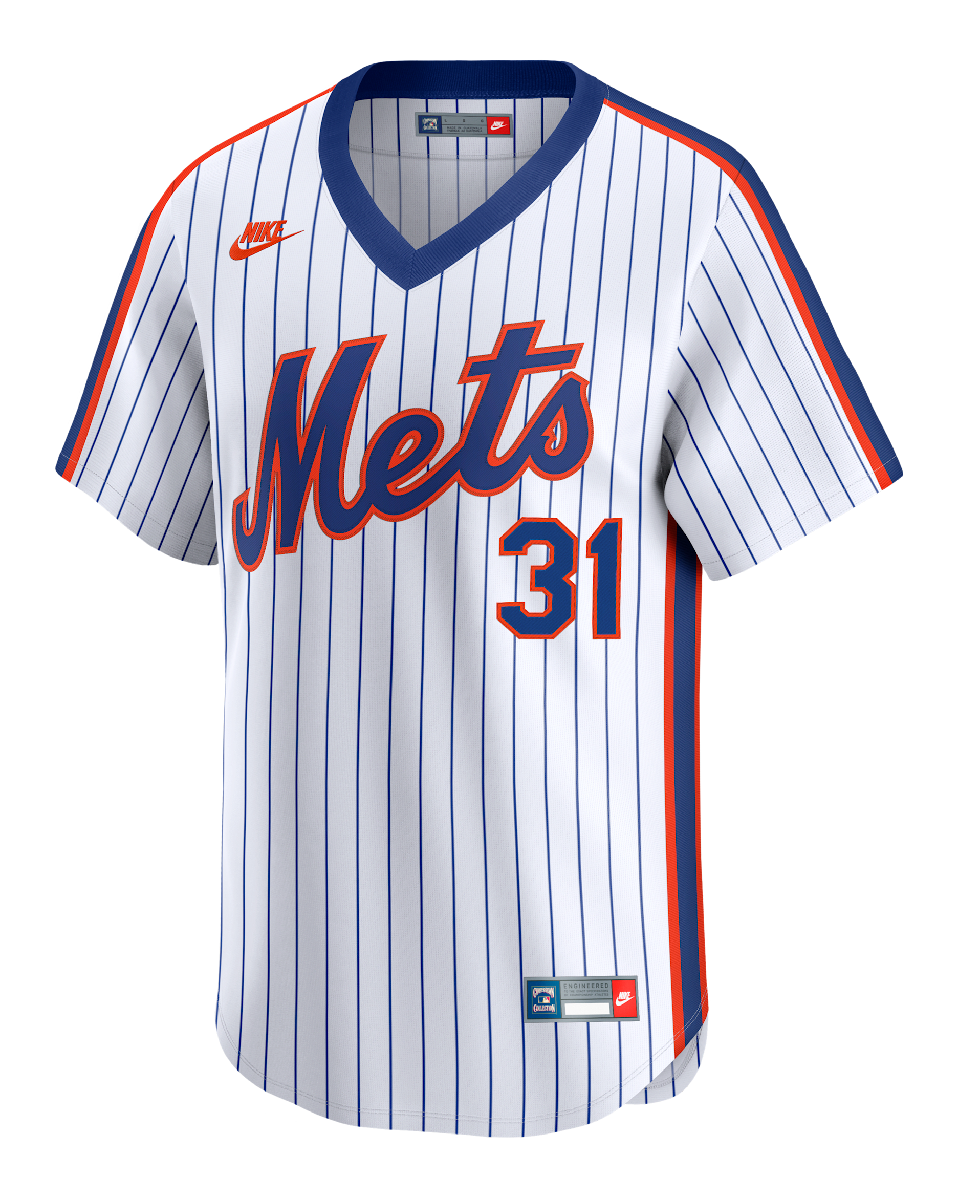 Mike Piazza New York Mets Cooperstown Men's Nike Dri-FIT MLB Limited Jersey - White