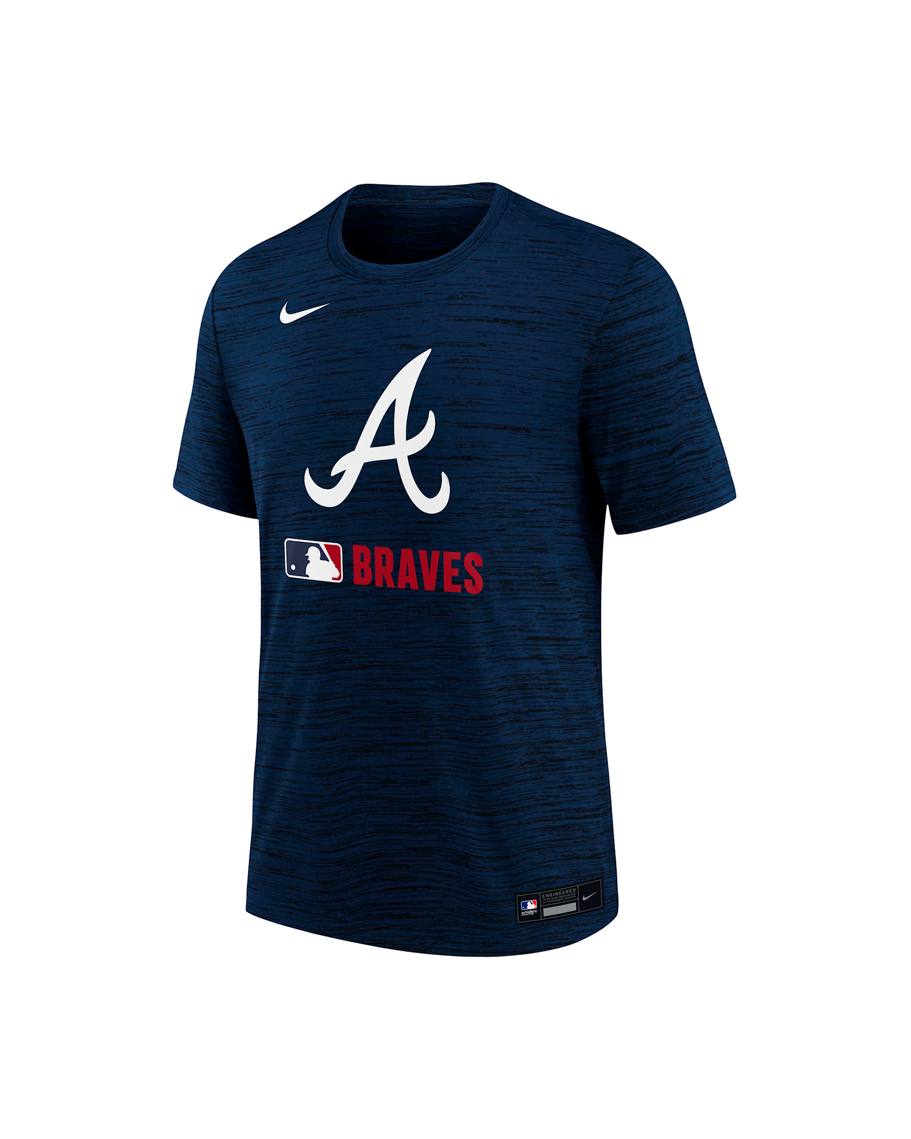 Atlanta Braves Authentic Collection Velocity Big Kids’ Nike Dri-FIT MLB T-Shirt - Navy