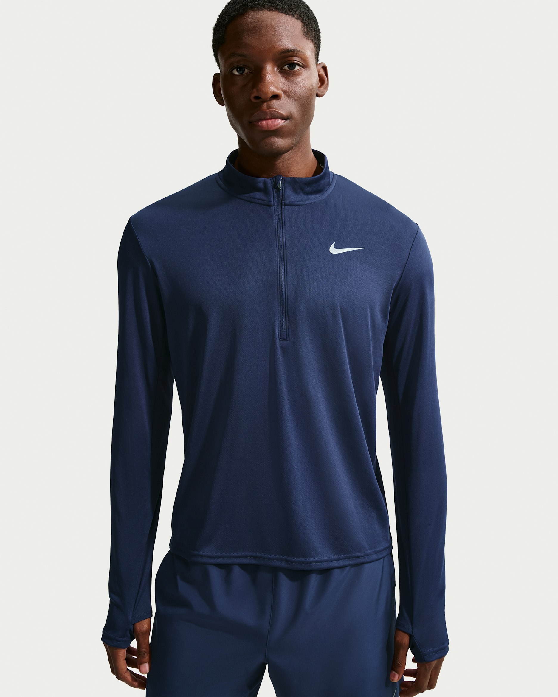 Nike Pacer Men's Dri-FIT 1/2-Zip Running Top - Midnight Navy