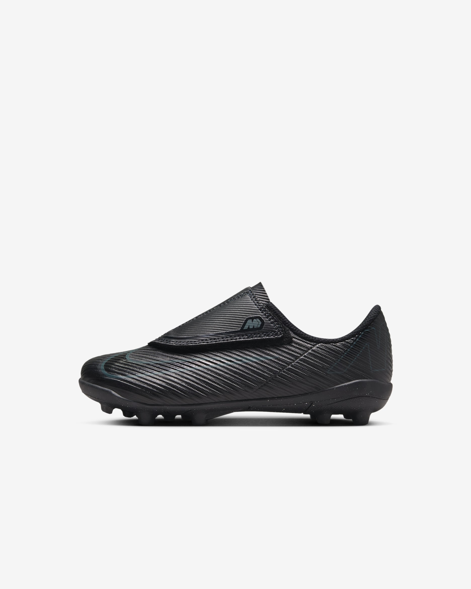 Nike Jr. Mercurial Vapor 16 Club Low-Top-Fußballschuh für verschiedene Böden (jüngere Kinder) - Schwarz/Deep Jungle/Schwarz