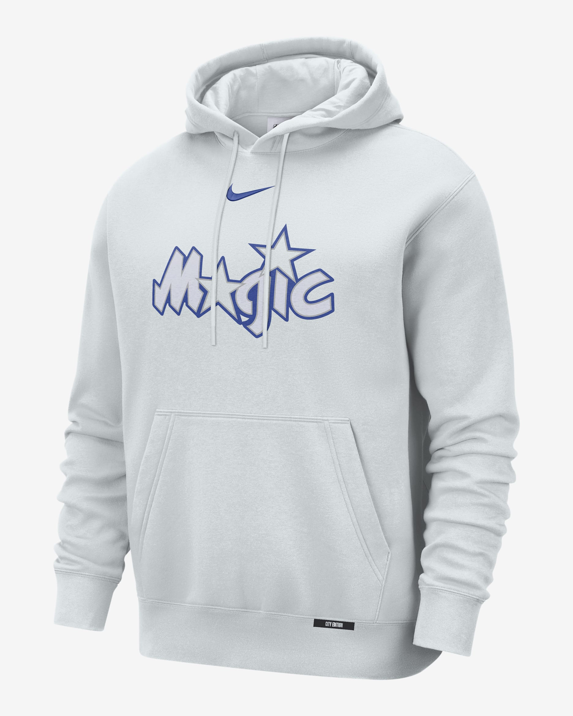 Orlando Magic City Edition Men's Nike Basketball Club Pull-Over Hoodie - Pure Platinum