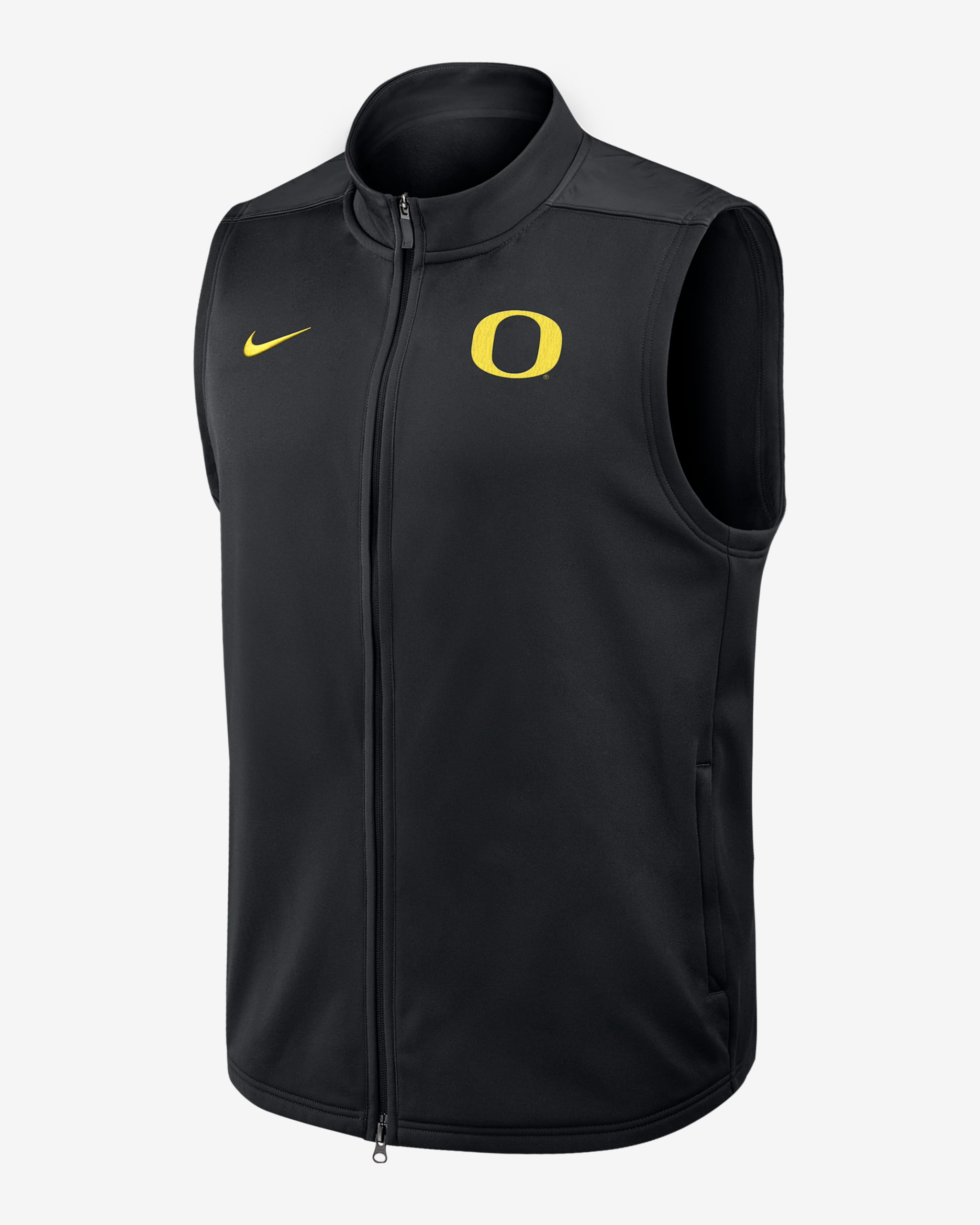 Chaleco universitario Nike Therma-FIT de cierre completo para hombre Oregon Victory - Negro