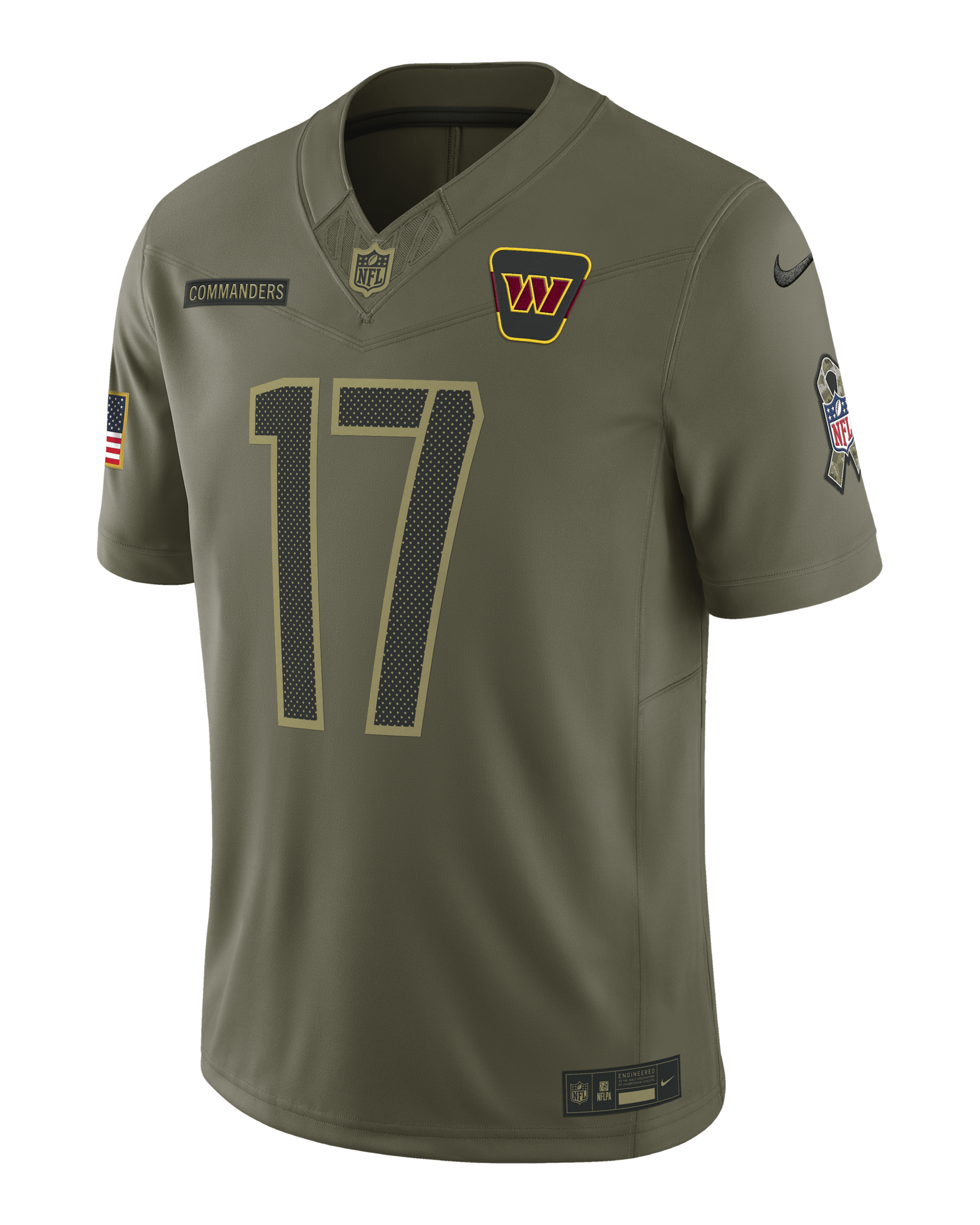 Terry McLaurin Washington Commanders Salute to Service Men's Nike Dri-FIT NFL Limited Jersey - Olive