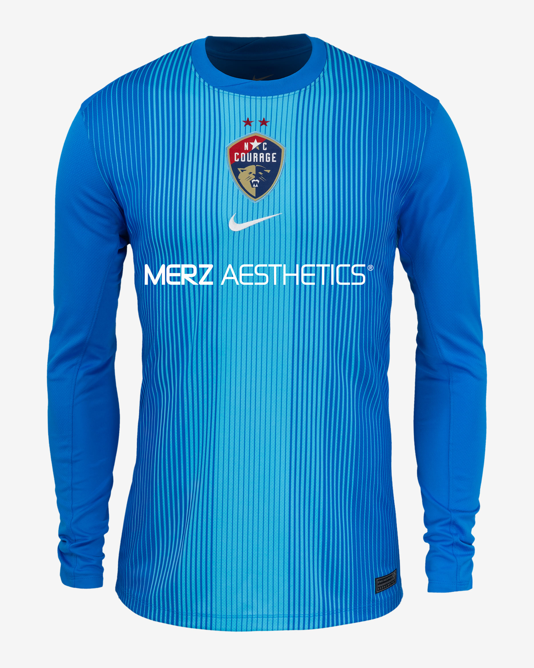 North Carolina Courage 2025 Stadium Goalkeeper Men's Nike NWSL Replica Jersey - Baltic Blue/Photo Blue