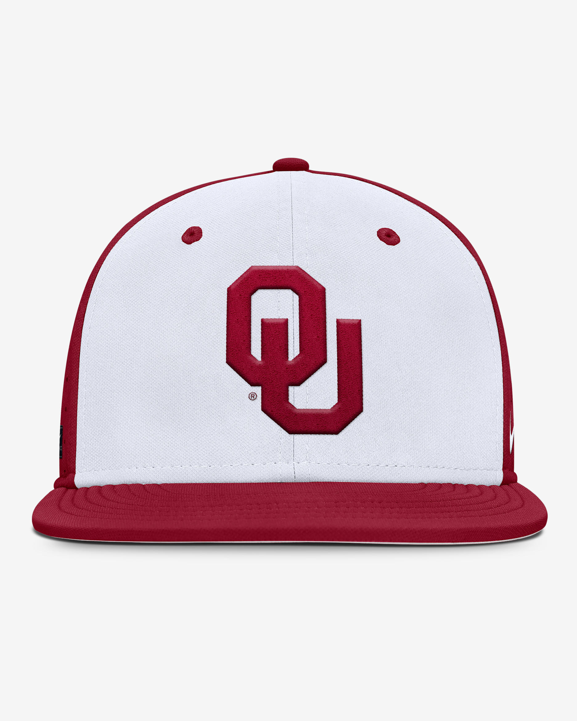Oklahoma Sooners Dugout True Men’s Nike Dri-FIT College Fitted Hat - White