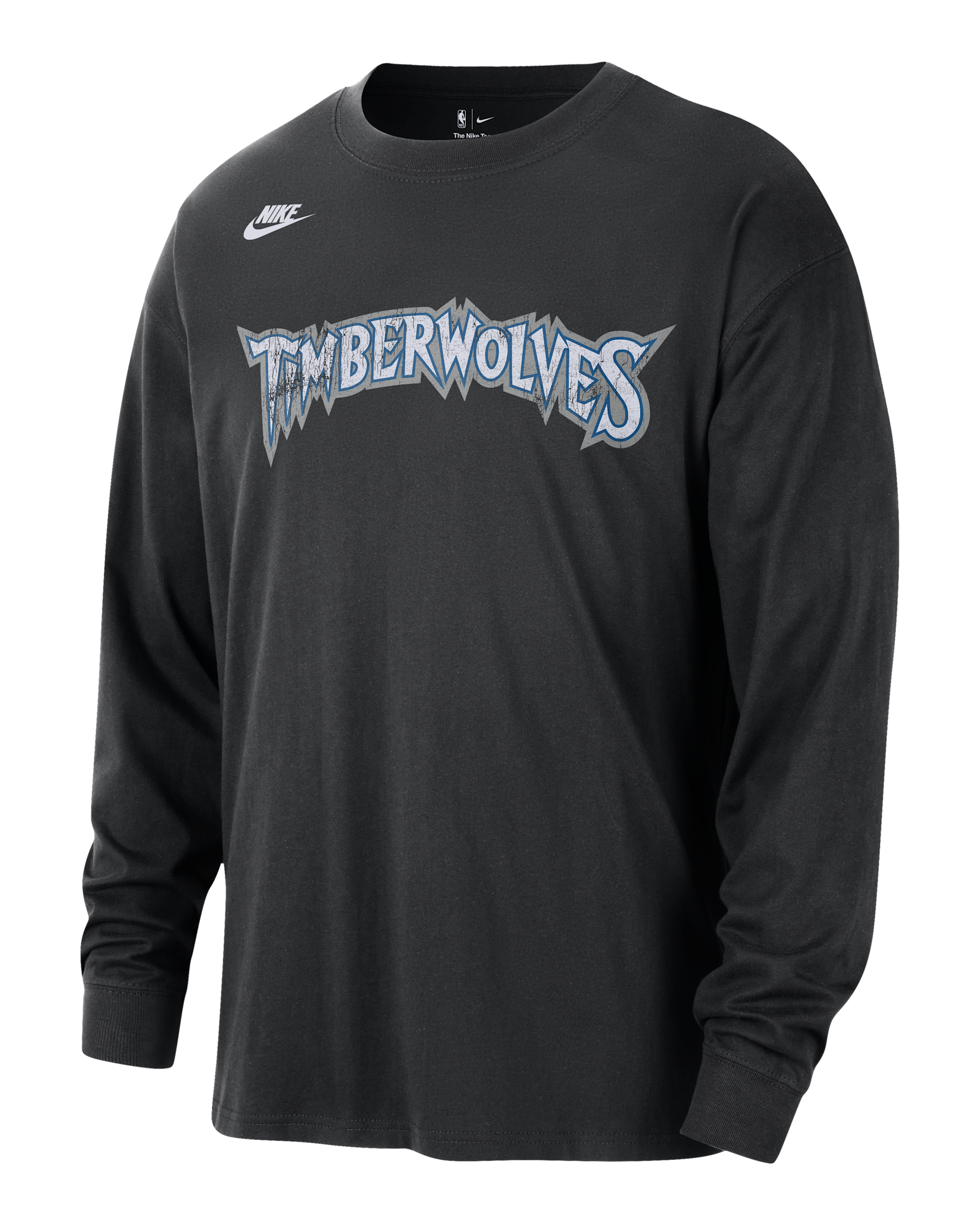 Minnesota Timberwolves Essentials Hardwood Classics Men's Nike NBA Long-Sleeve T-Shirt - Black