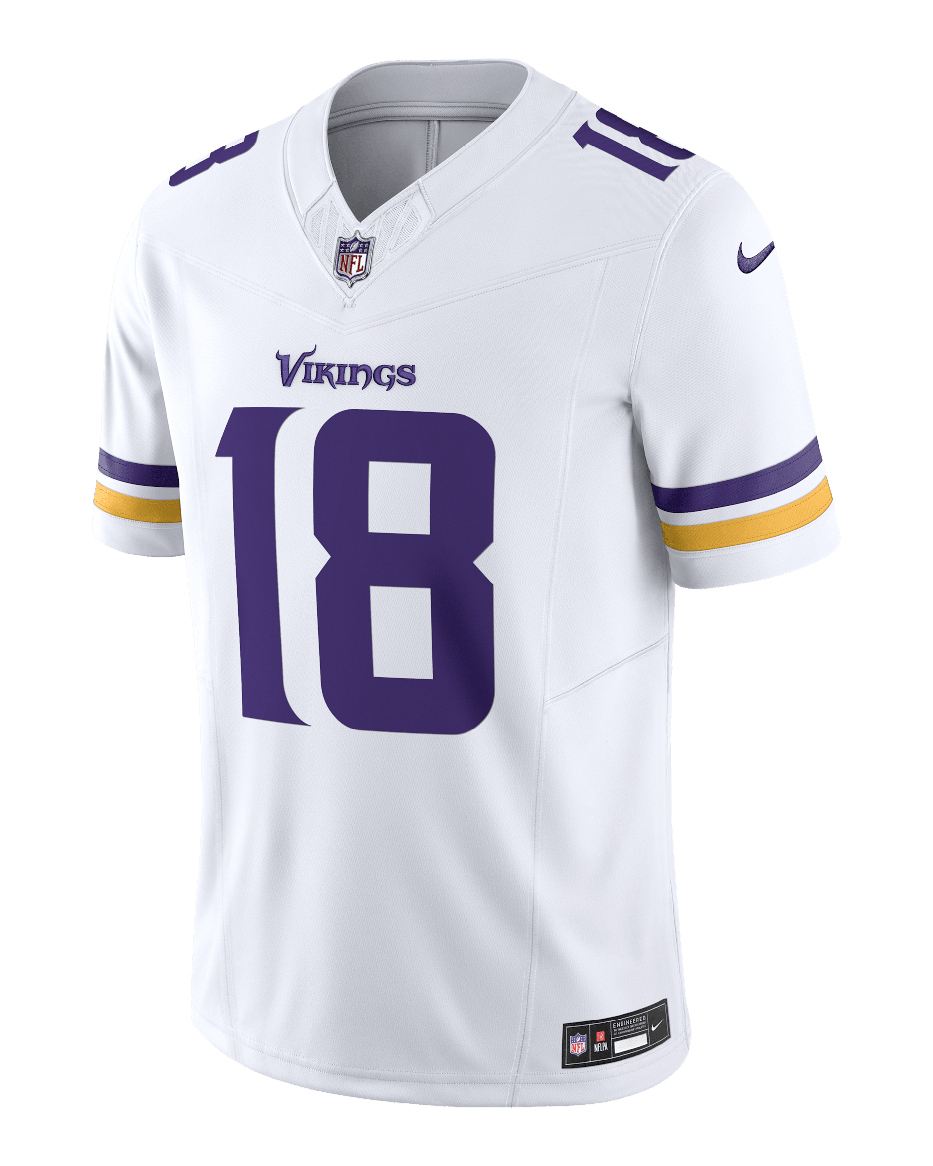 Jersey de fútbol americano Nike Dri-FIT de la NFL Limited para hombre Justin Jefferson Minnesota Vikings - Blanco