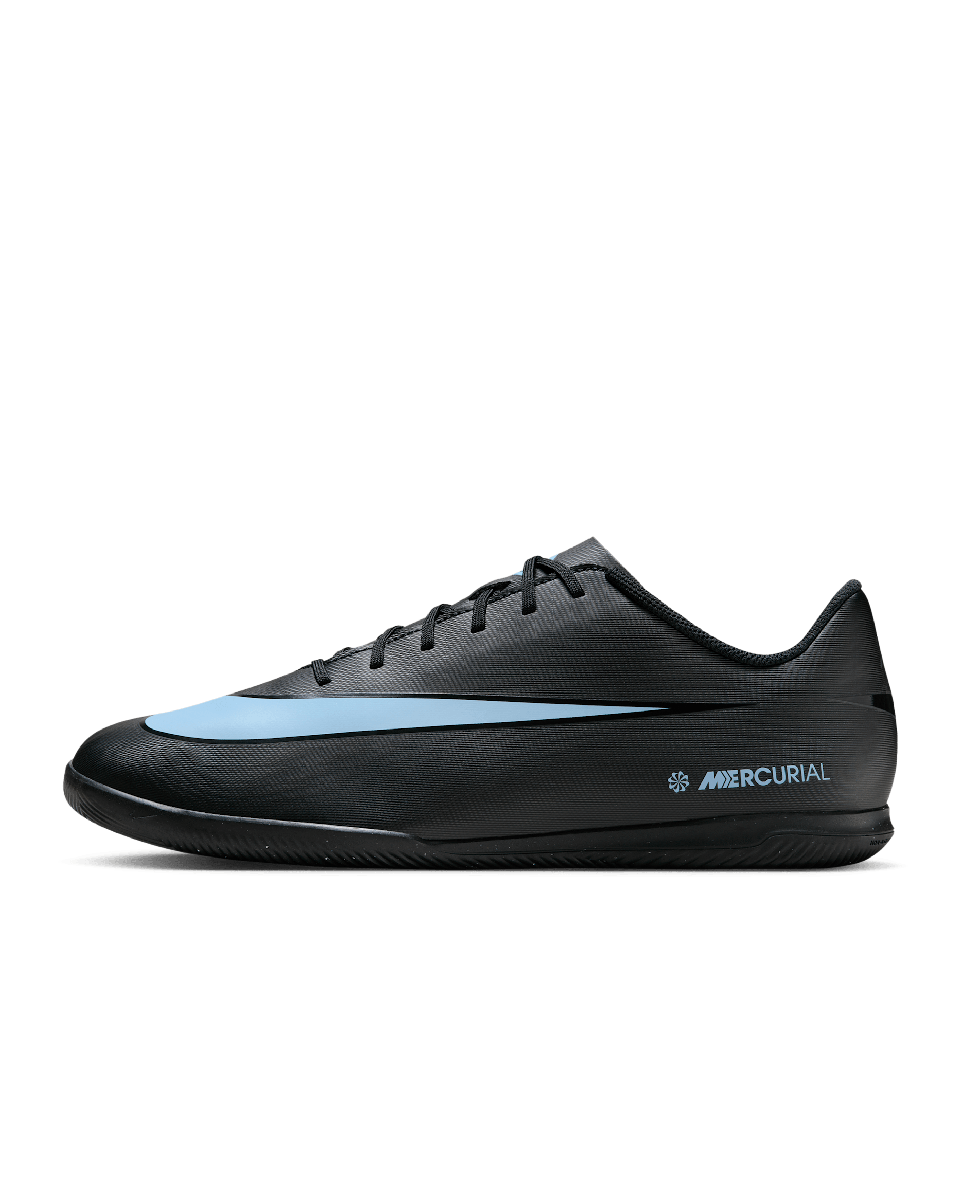 Nike Mercurial Vapor 16 Club Indoor Court Low-Top Football Shoes - Black/Ice Blue