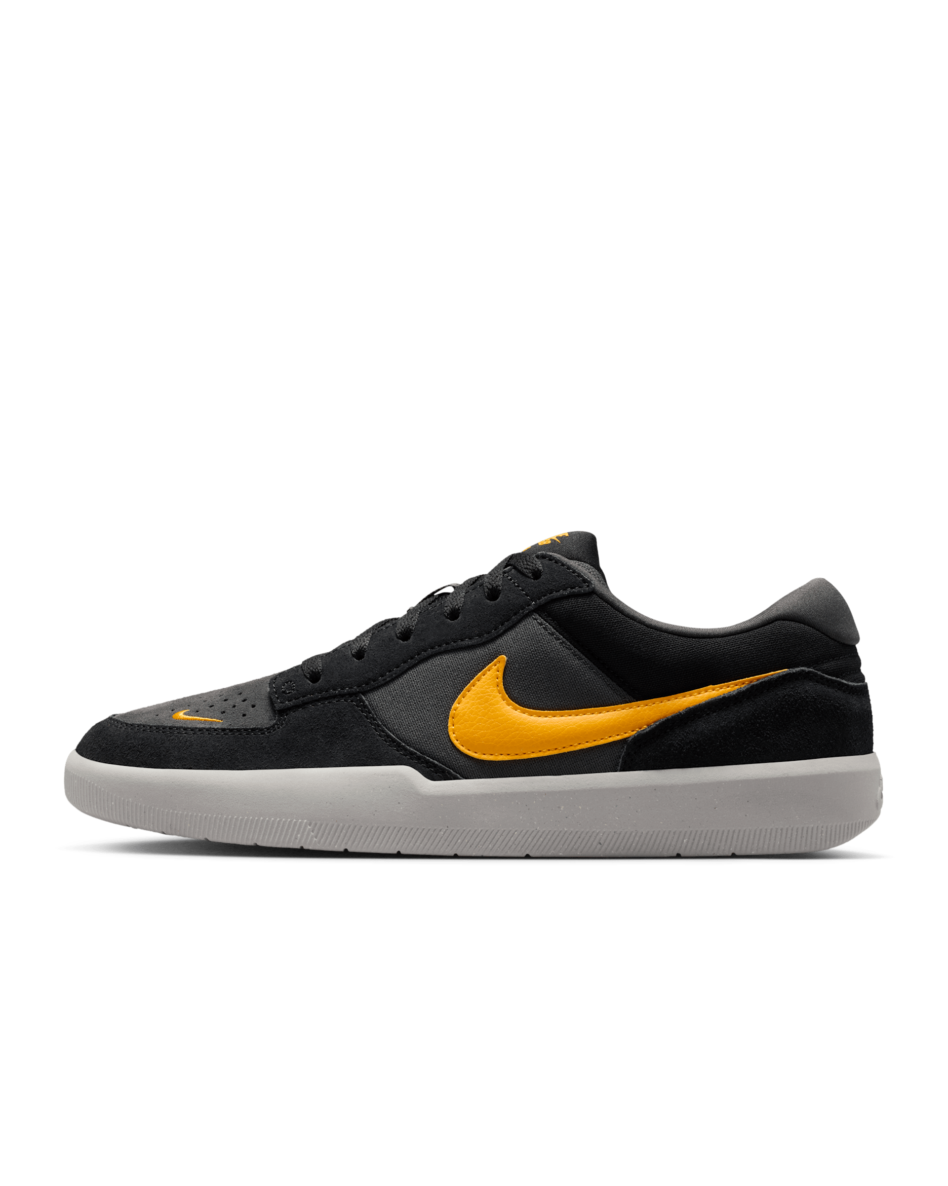 Nike SB Force 58 Skate Shoes - Black/Anthracite/Wolf Grey/University Gold