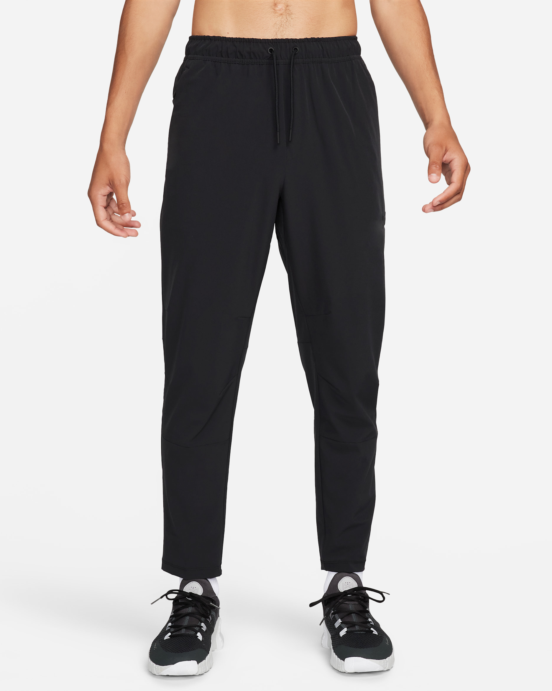 Nike Unlimited Men's Dri-FIT Tapered-Leg Versatile Trousers - Black/Black/Black