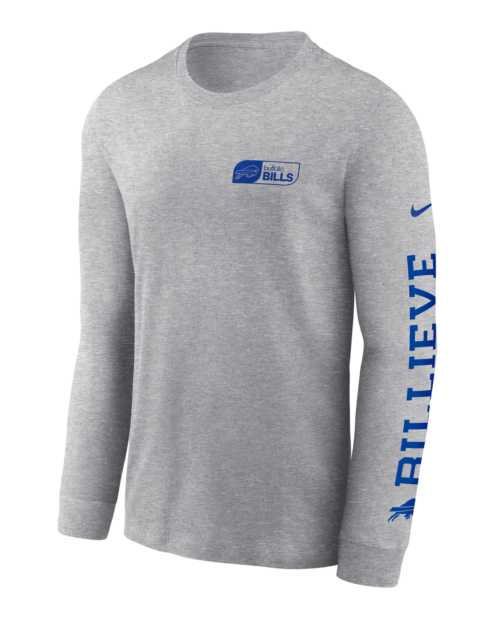 Buffalo Bills All Out Men's Nike NFL Long-Sleeve T-Shirt - Dark Grey Heather