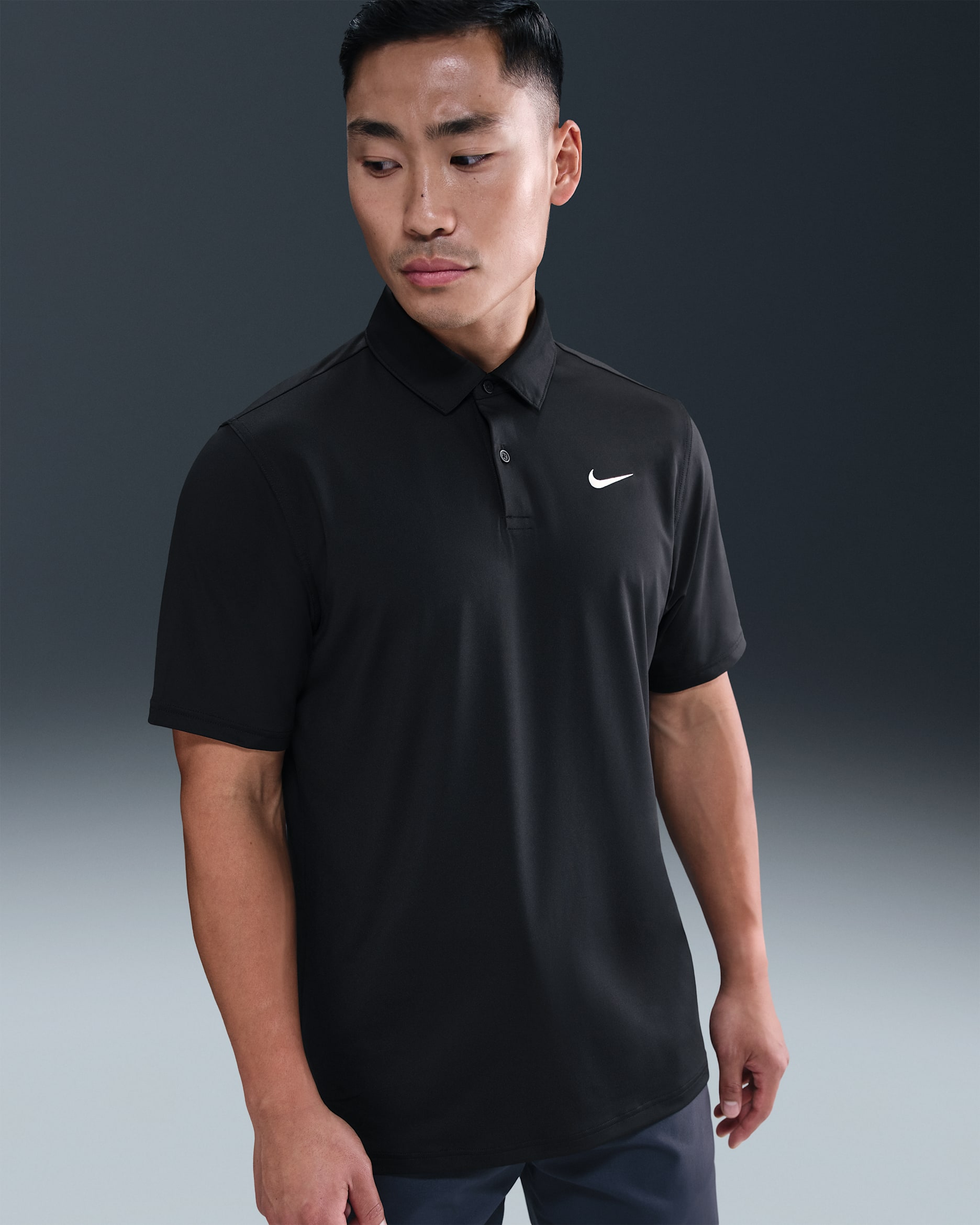 Nike Velocity Men's Dri-FIT Golf Polo - Black/White