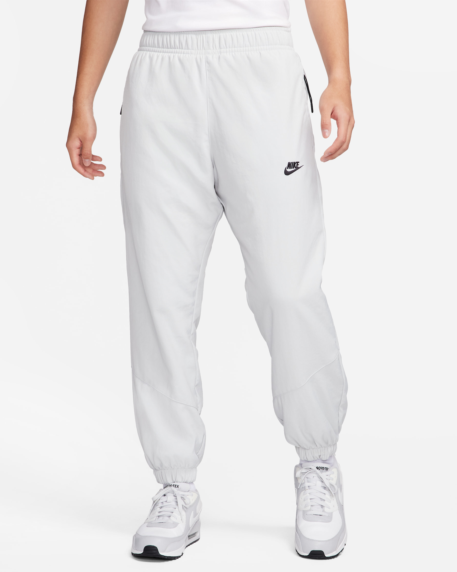 Nike Windrunner Men's Winterized Woven Pants - Light Silver/Black