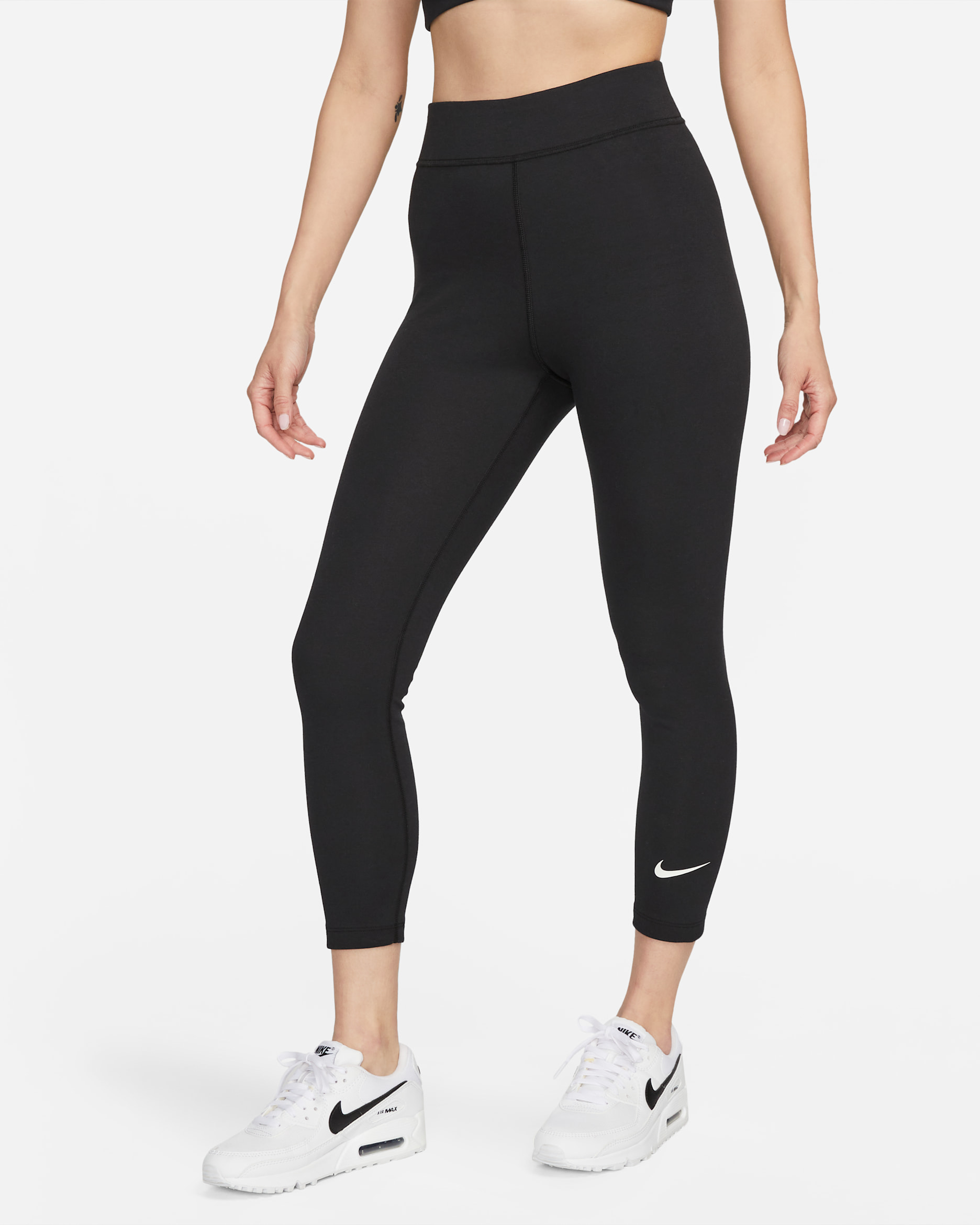Nike Sportswear Classics Women's High-Waisted 7/8 Leggings - Black/Sail