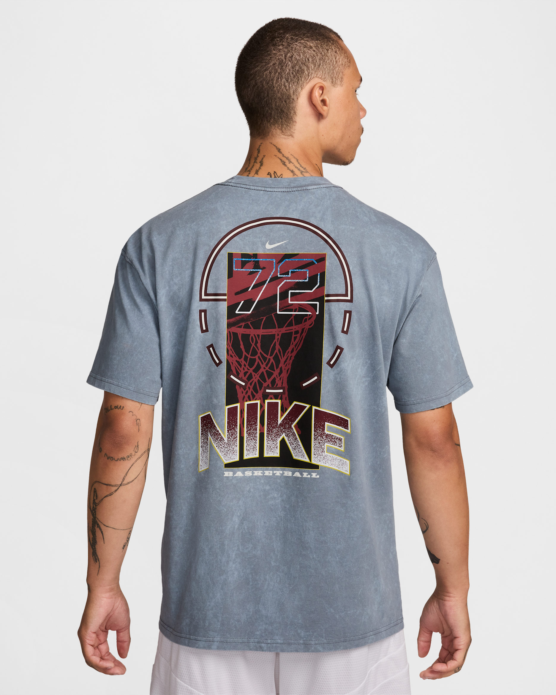 Nike Men's Max90 Basketball T-Shirt - Cool Grey