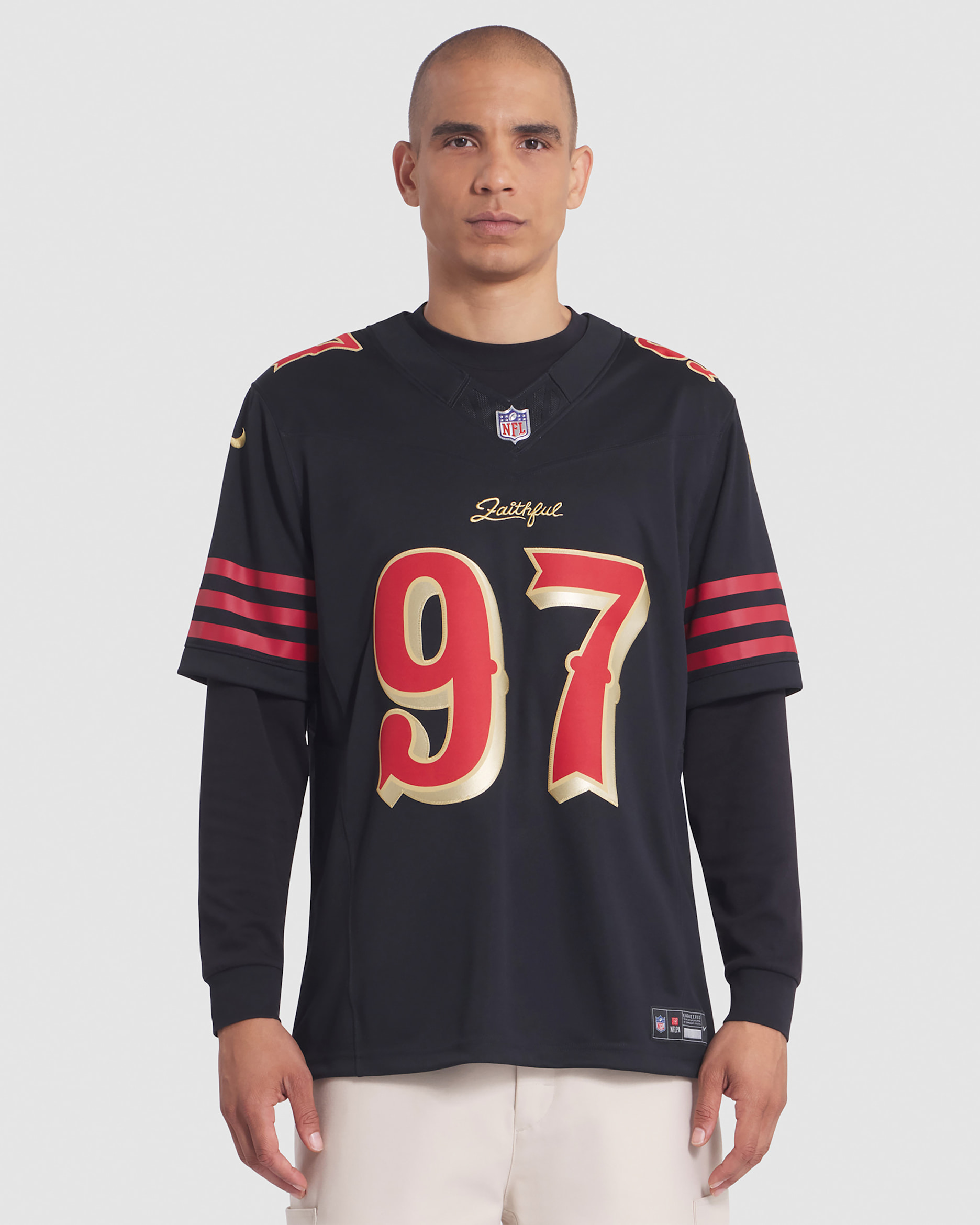 Nick Bosa San Francisco 49ers Rivalries Collection Men's Nike Dri-FIT NFL Limited Jersey - Black