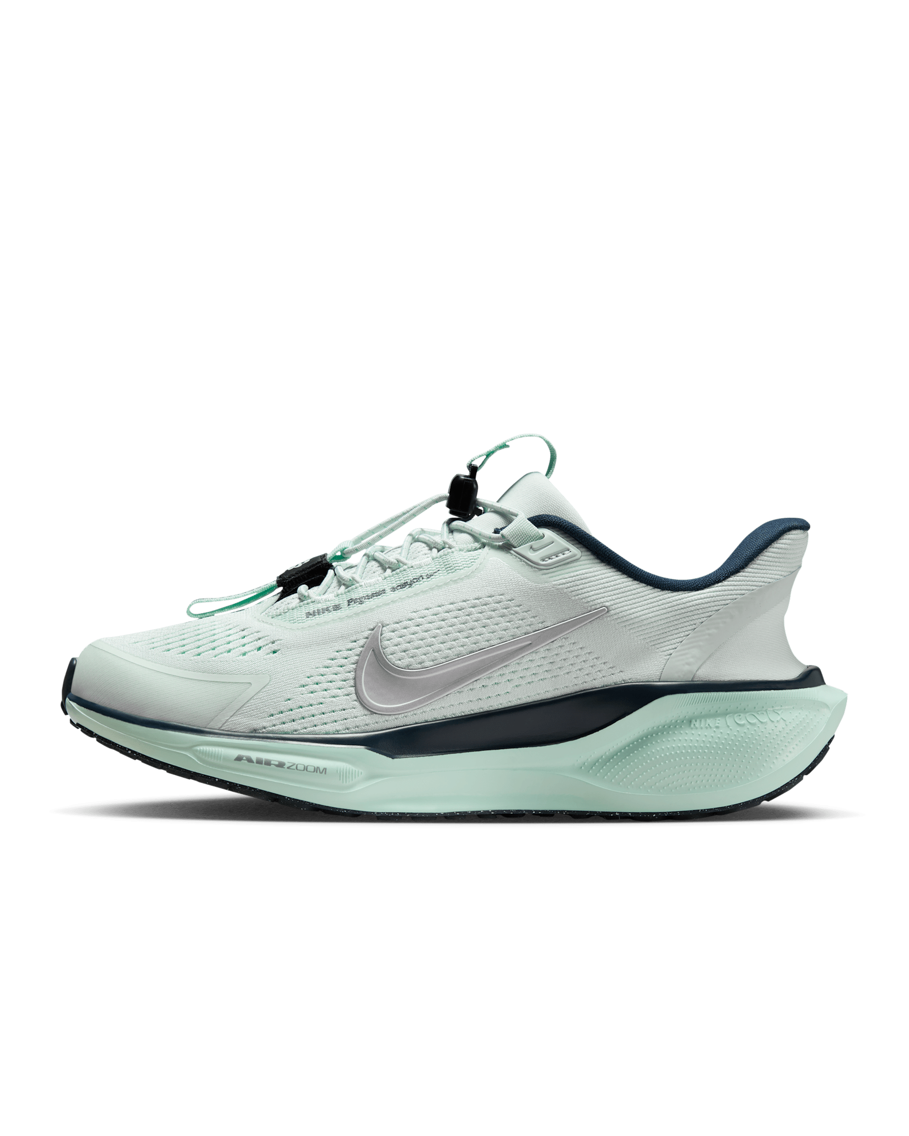 Sapatilhas de running para estrada Nike Pegasus Easy-On para mulher - Ghost Aqua/Mint Foam/Armory Navy/Prateado metalizado
