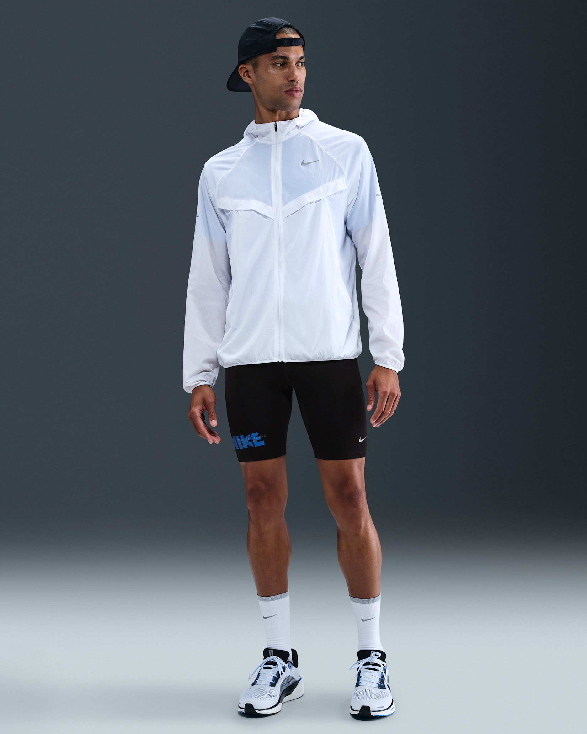 Nike Fast Men's Dri-FIT 1/2-Length Running Tights - Black