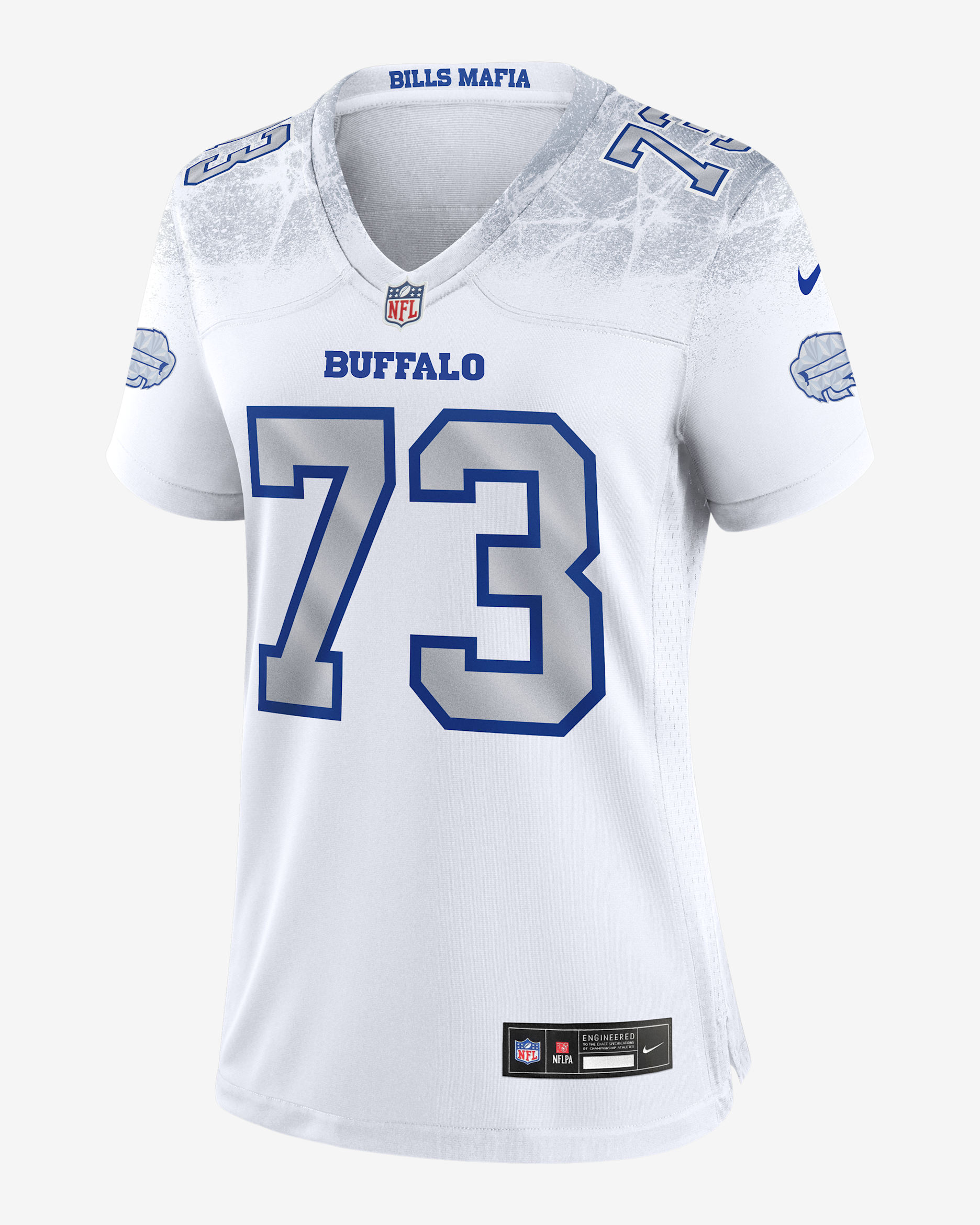 Jersey Nike de la NFL de partido para mujer Dion Dawkins Buffalo Bills colección Rivalries - Blanco