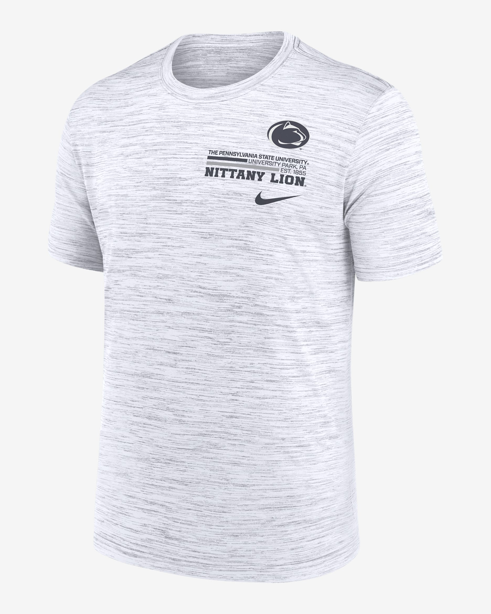 Penn State Campus Chest Stack Velocity Men's Nike Dri-FIT College T-Shirt - White
