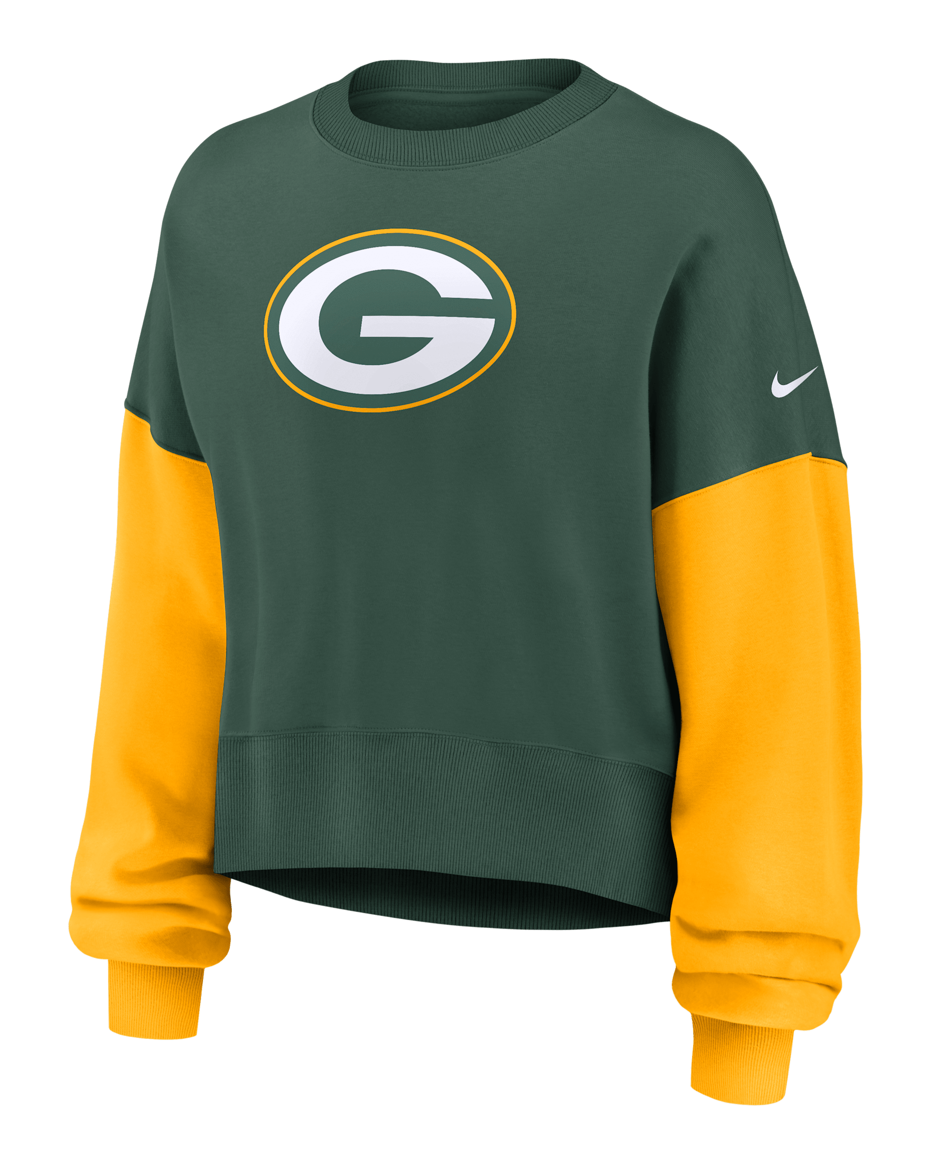 Green Bay Packers Women's Nike NFL Pullover Crew - Green