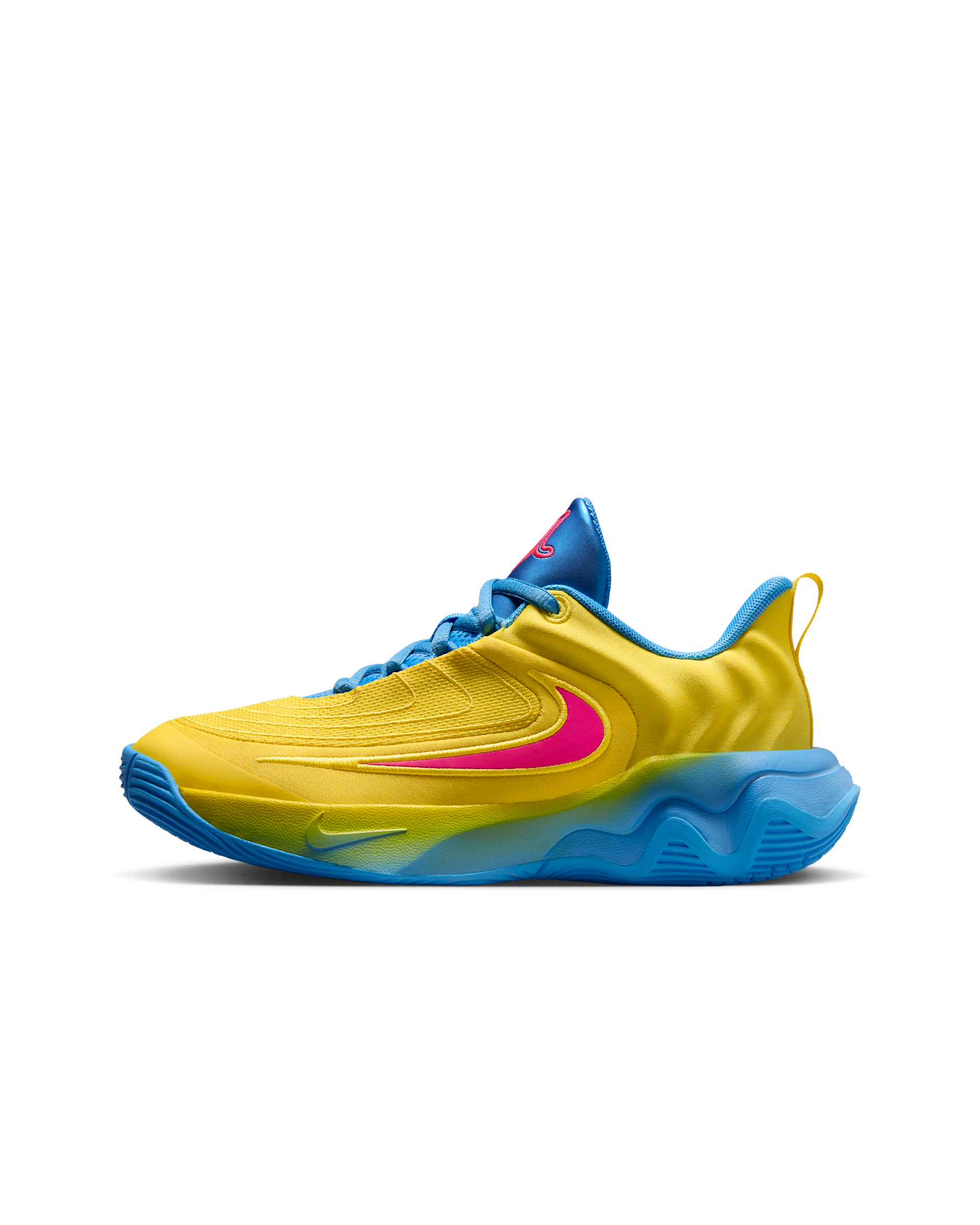 Giannis Immortality 4 'Candy Funhouse' Older Kids' Basketball Shoes - Lightning/University Blue/Hyper Pink