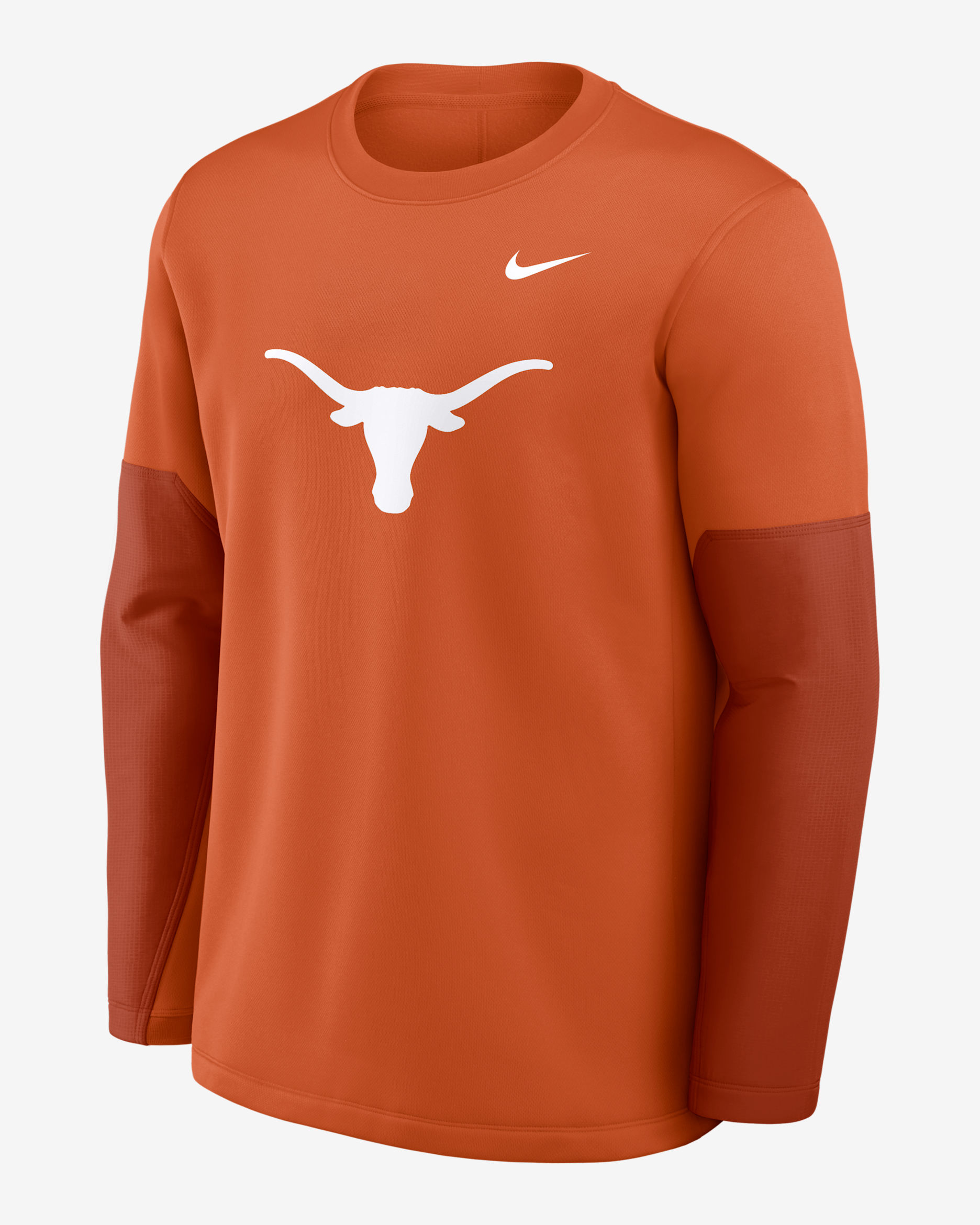 Texas Sideline Coach Men's Nike Therma-FIT College Long-Sleeve T-Shirt - Burnt Orange
