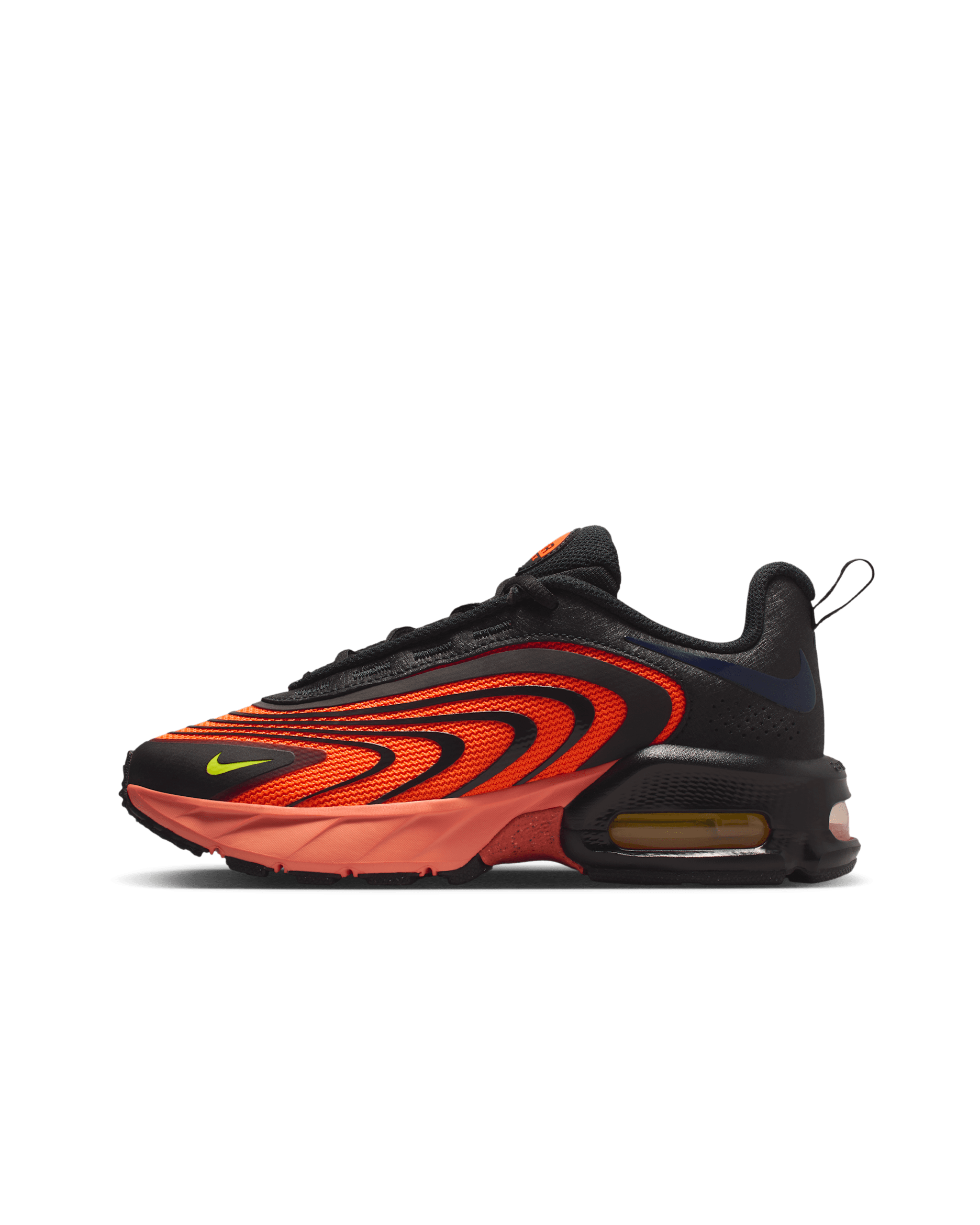 Nike Air Max Fire Big Kids' Shoes - Hyper Crimson/Black/Blackened Blue/Lemon Venom