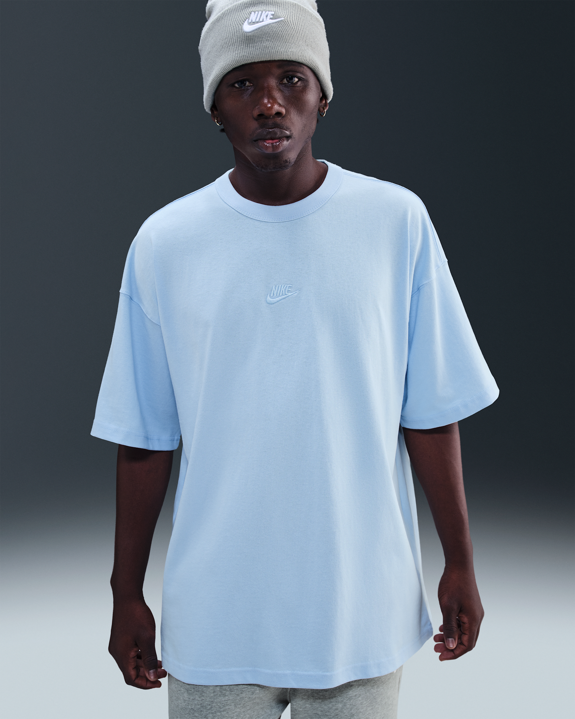 Nike Sportswear Premium Essentials Men's Oversized T-shirt - Celestine Blue