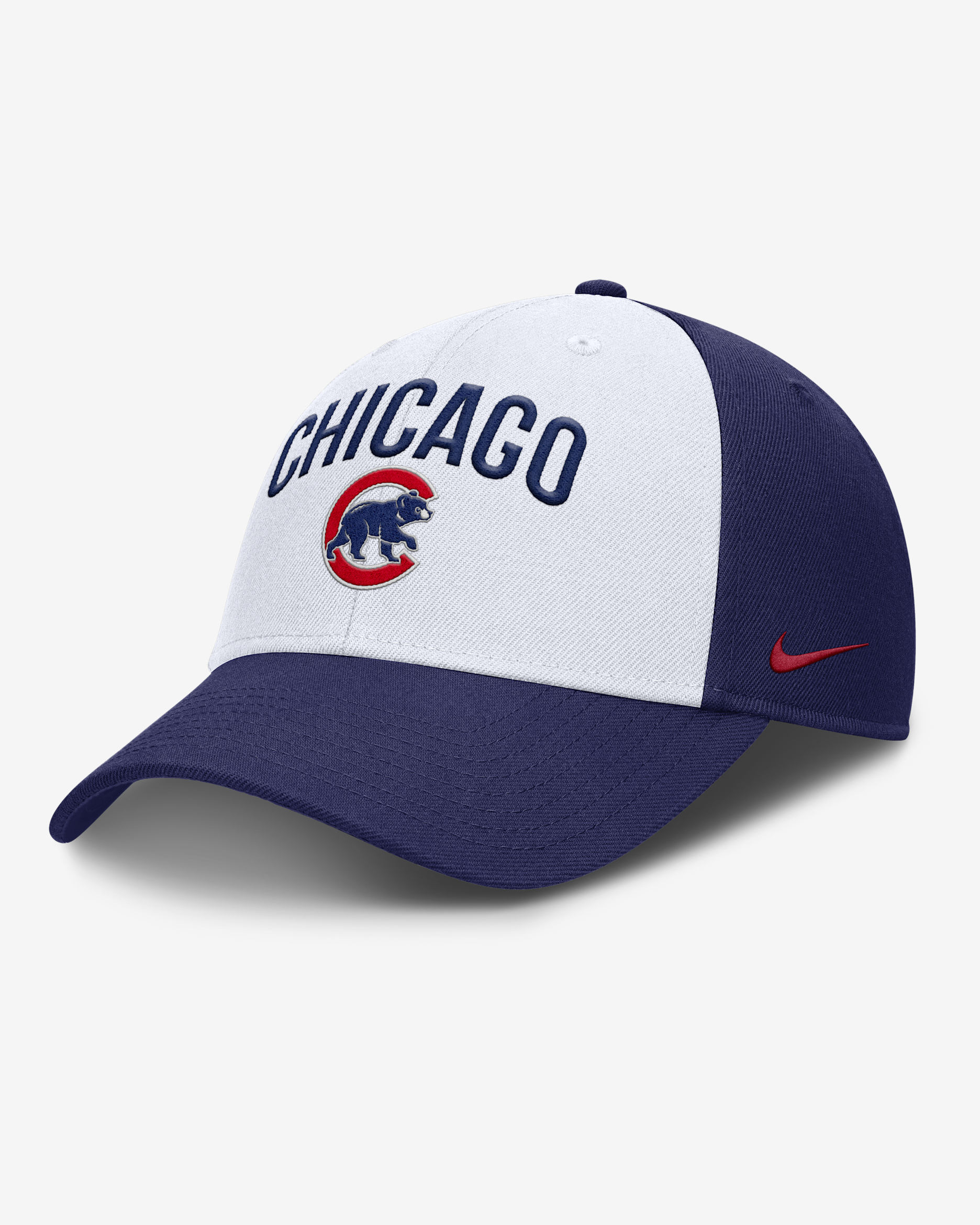 Chicago Cubs Club Men's Nike Dri-FIT MLB Adjustable Hat - White