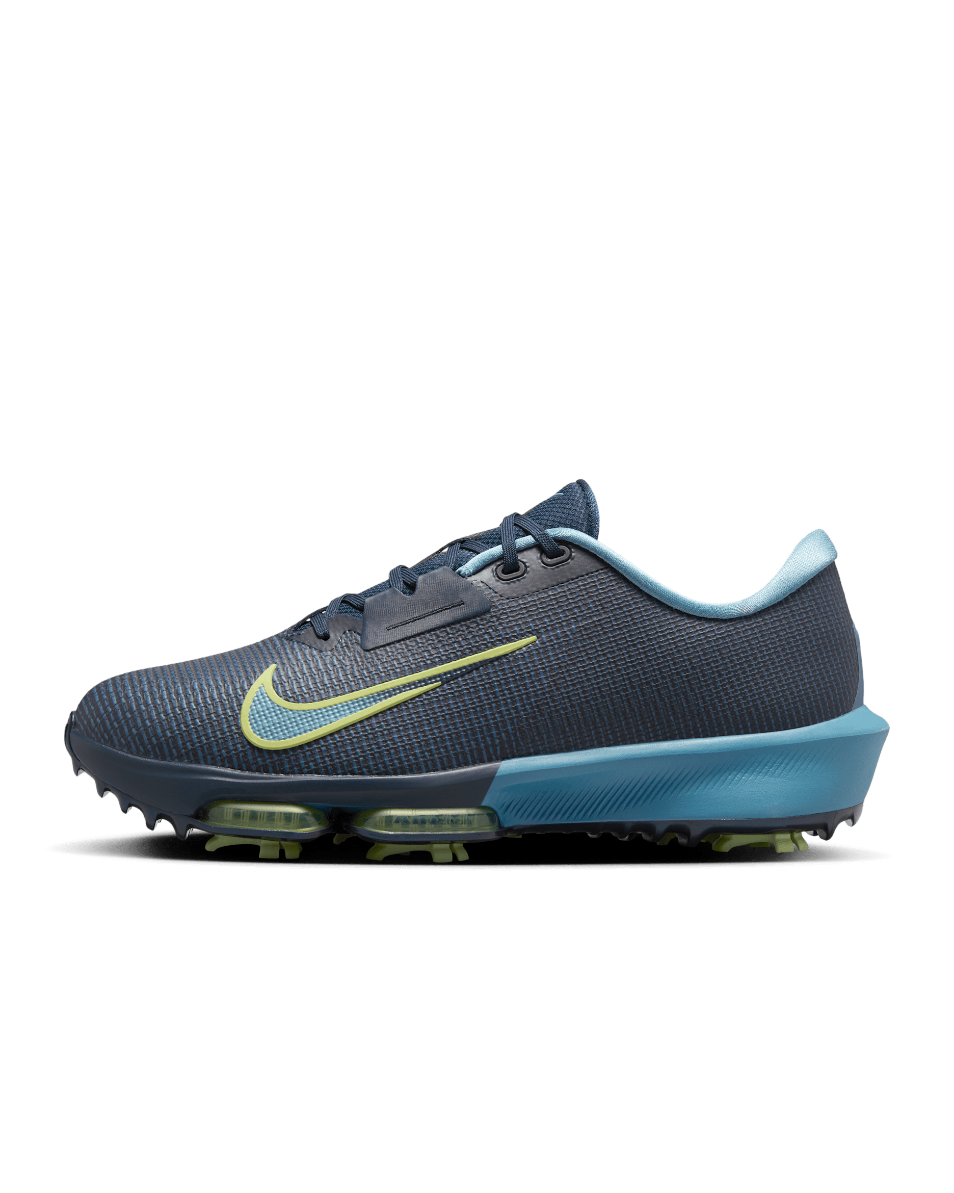 Nike Infinity Tour 2 Golf Shoes (Wide) - Armory Navy/Smokey Blue/Light Lemon Twist