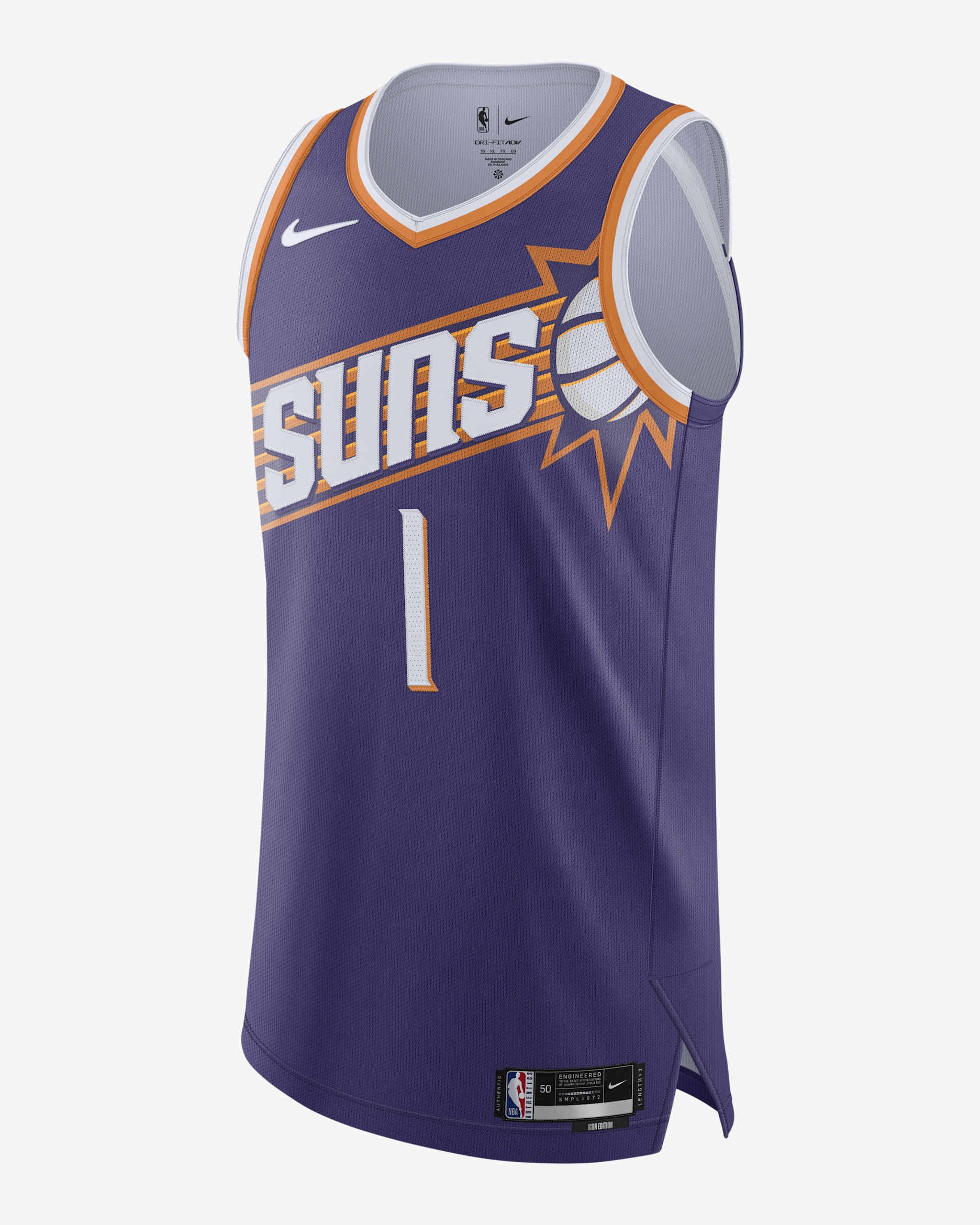 Devin Booker Phoenix Suns 2023/24 Icon Edition Men's Nike Dri-FIT ADV NBA Authentic Jersey - New Orchid