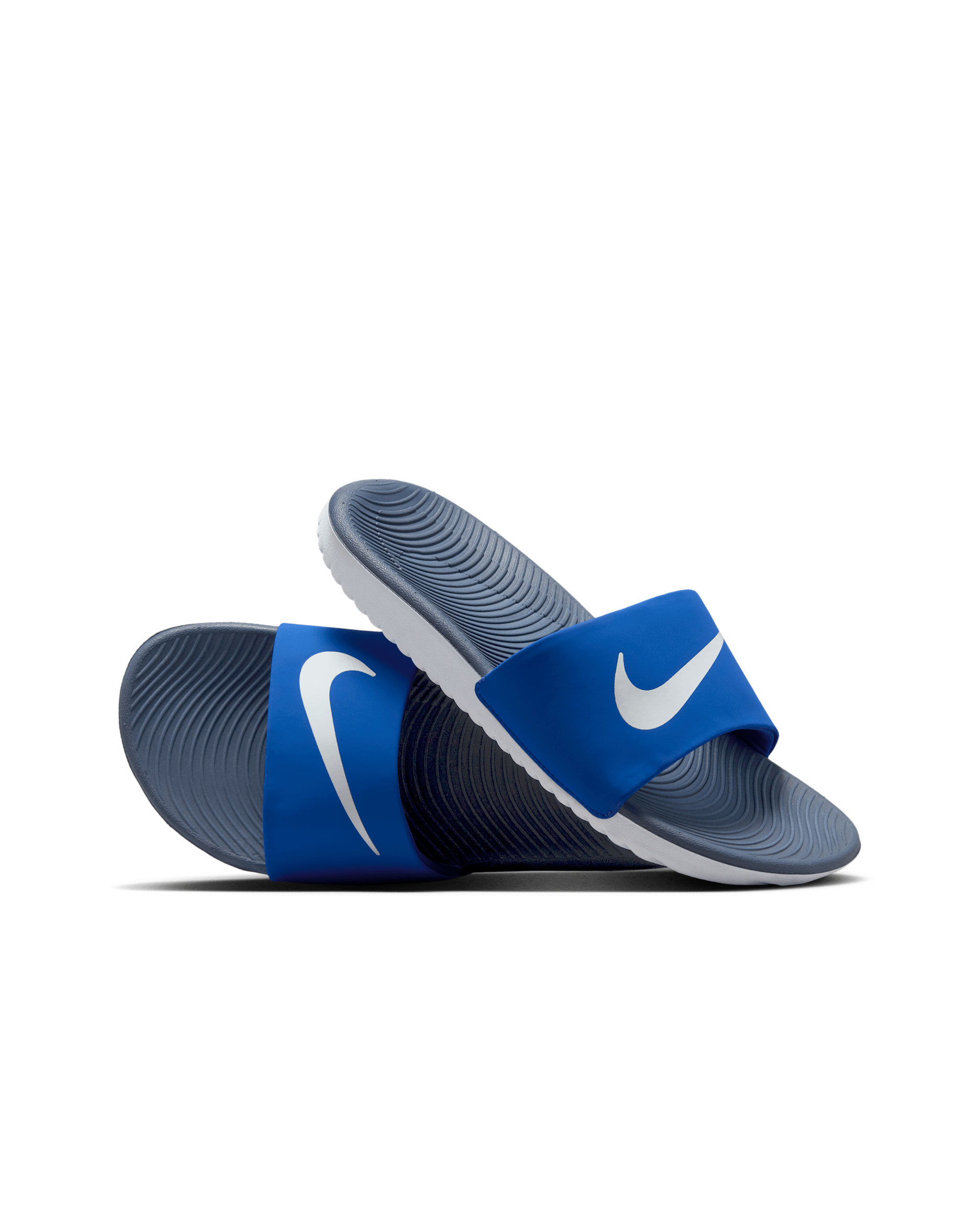 Nike Kawa Slippers voor kleuters/kids - Game Royal/Thunder Blue/Wit/Wit