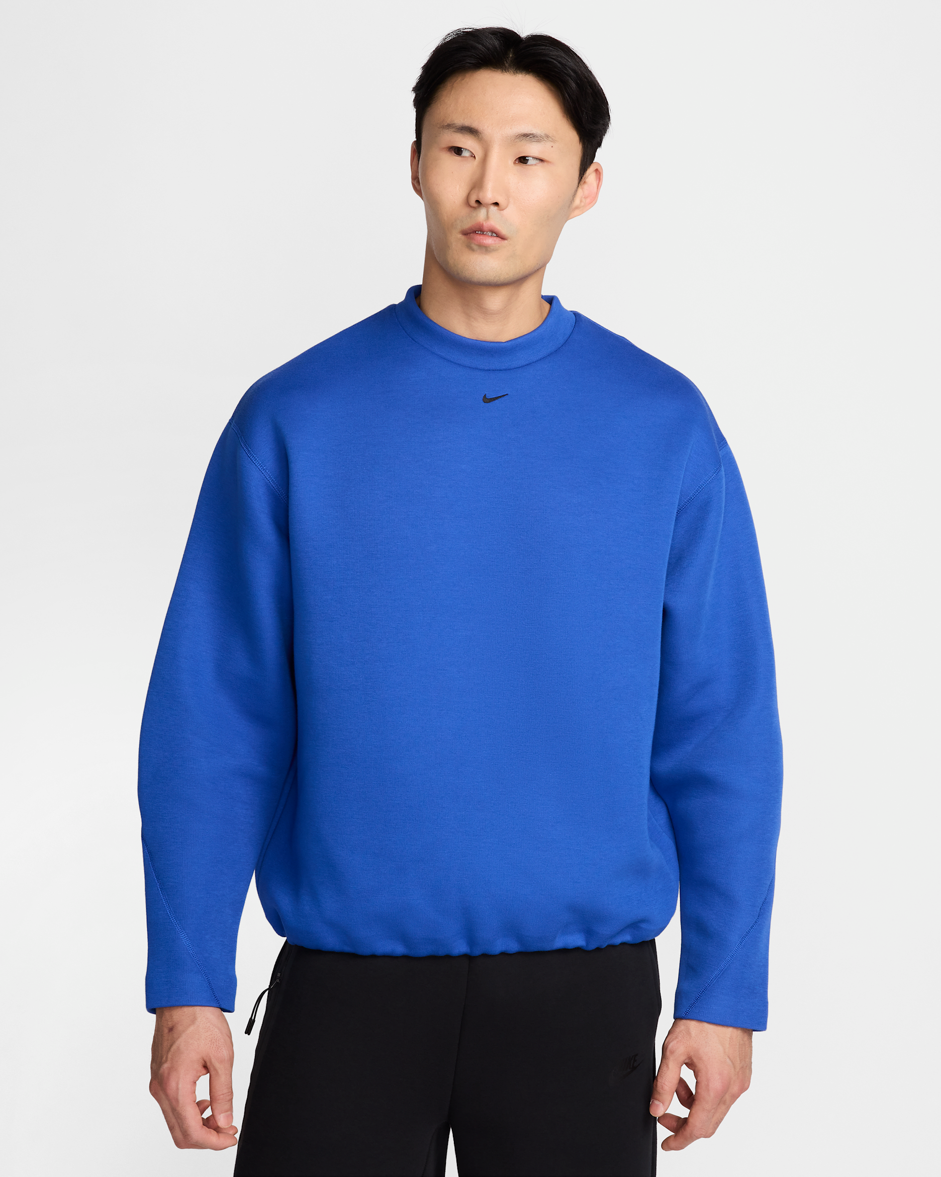Nike Tech Men's Fleece Crew - Game Royal/Black