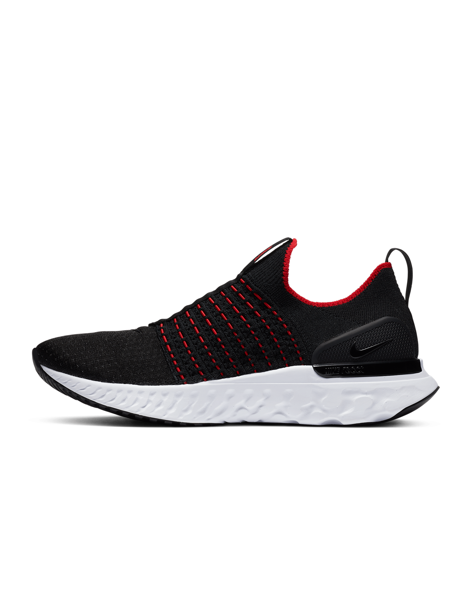 Nike Phantom Run 2 Men's Road Running Shoes - Black/White/University Red